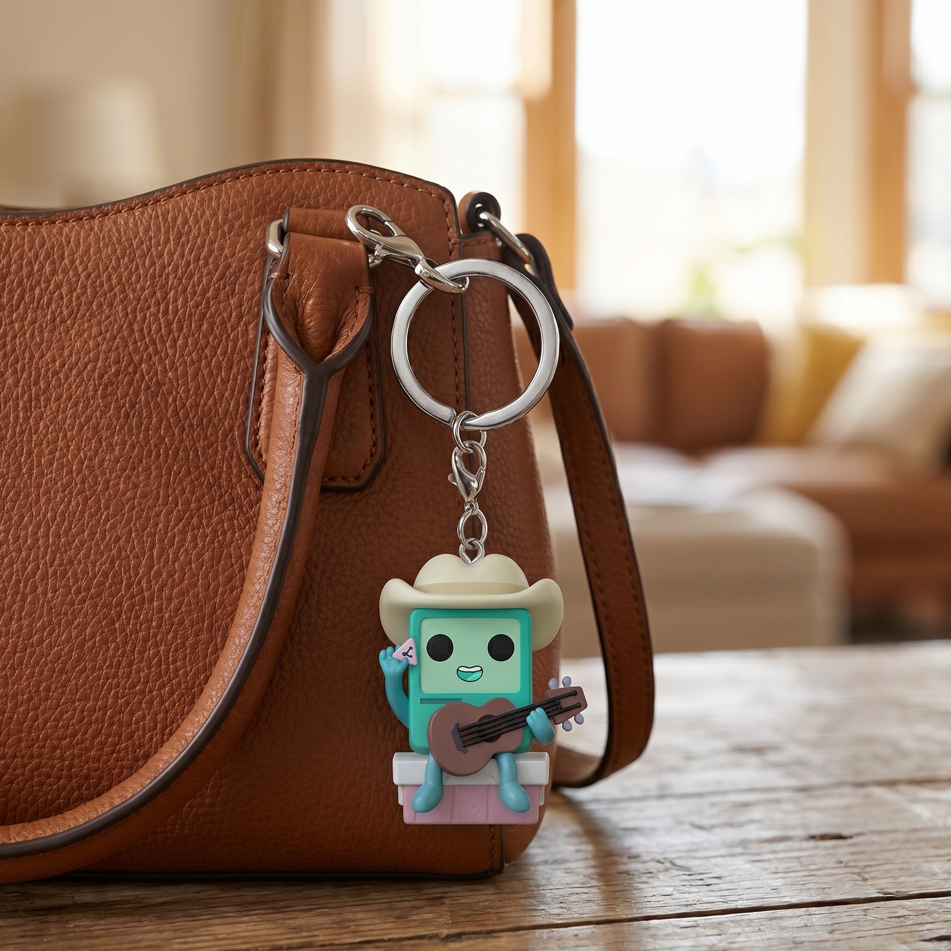 Adventure Time - Cowboy BMO con guitarra llavero Funko Pop
