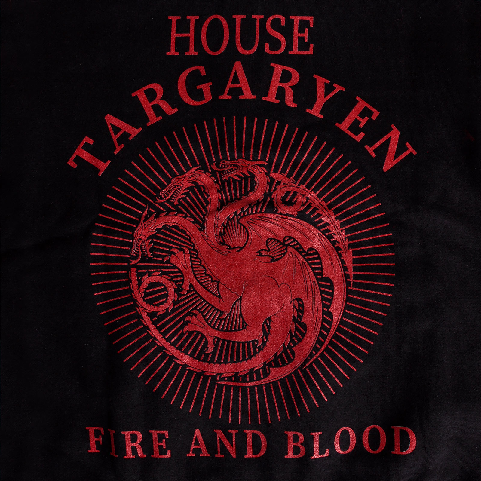 Game of Thrones - Maison Targaryen veste collège noir-rouge