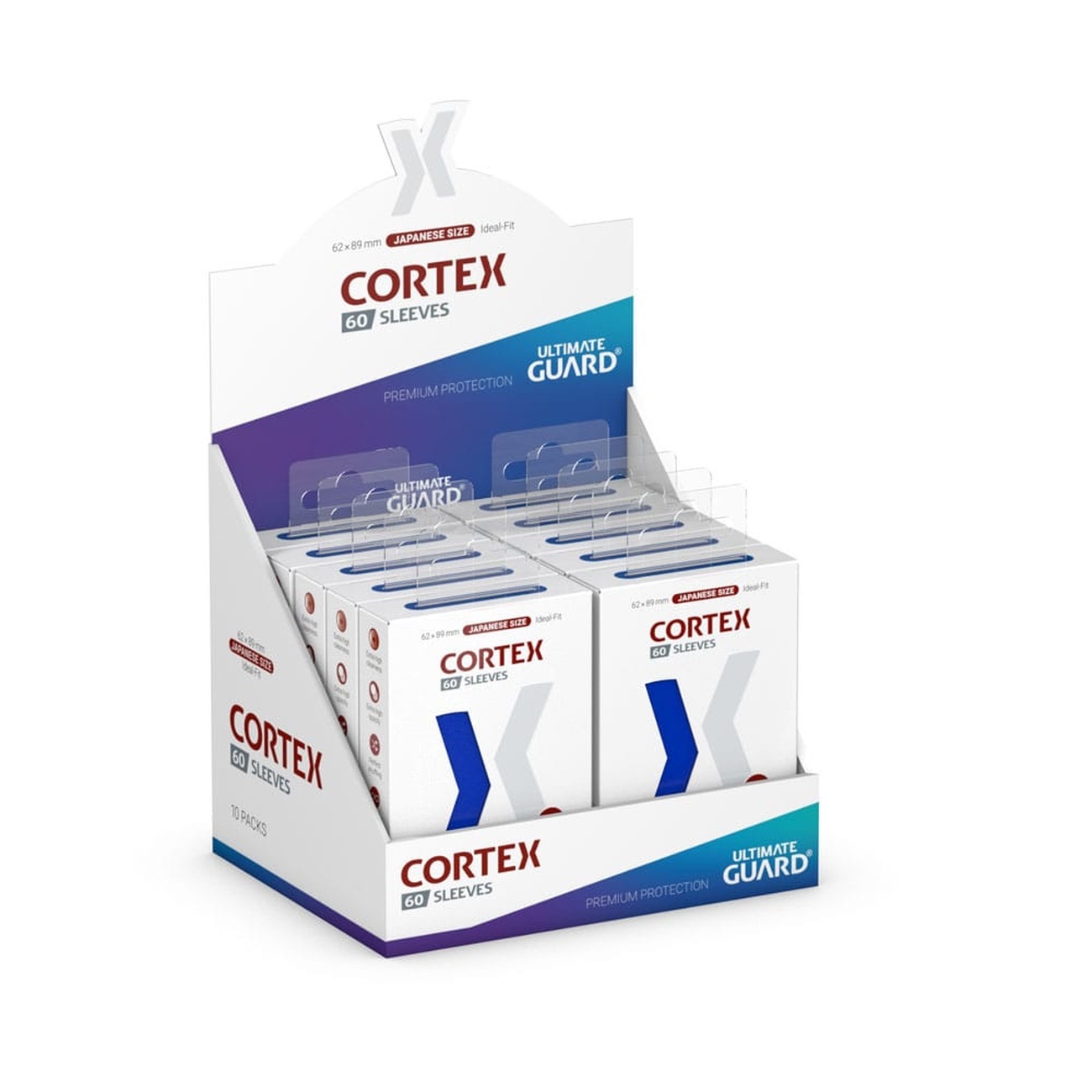 Ultimate Guard Cortex Sleeves japansk storlek (60) - Blå