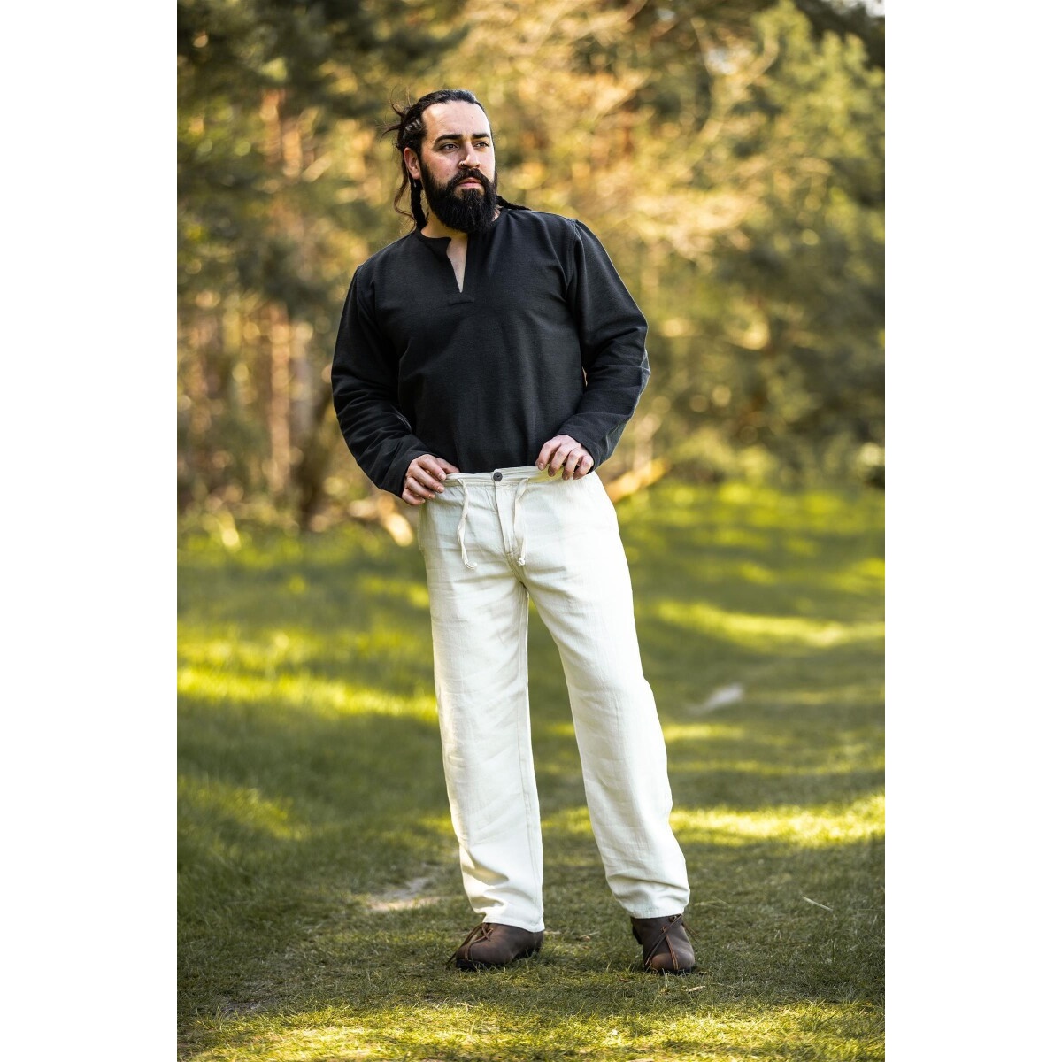 Pantaloni medievali Dirk beige