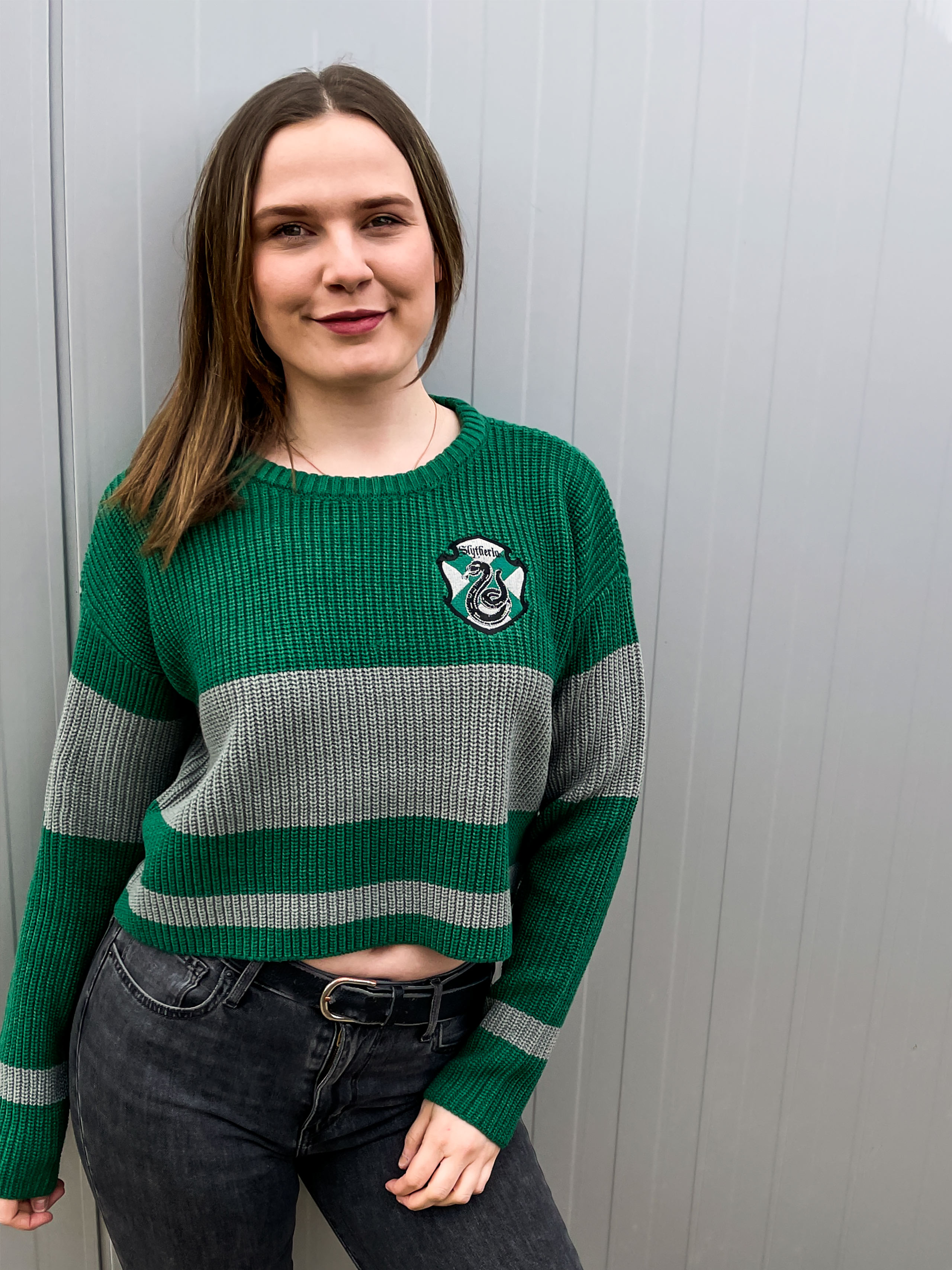 Harry Potter - Slytherin Crop Sweater Dames