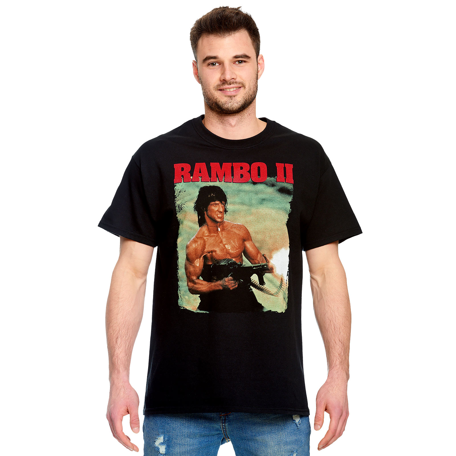 Rambo - T-shirt de tir noir