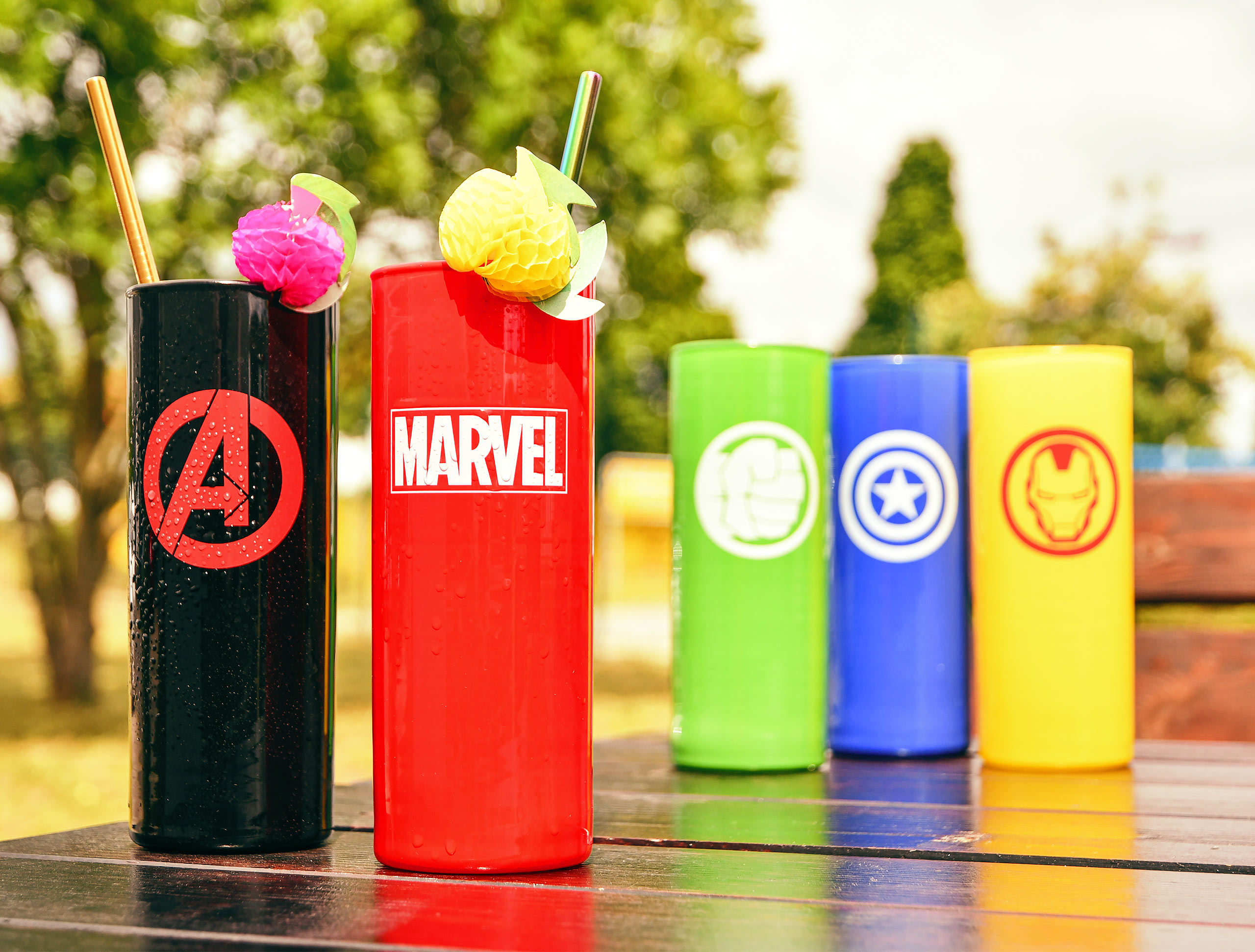 Marvel - Avengers Icons Ensemble de verres 5 pièces