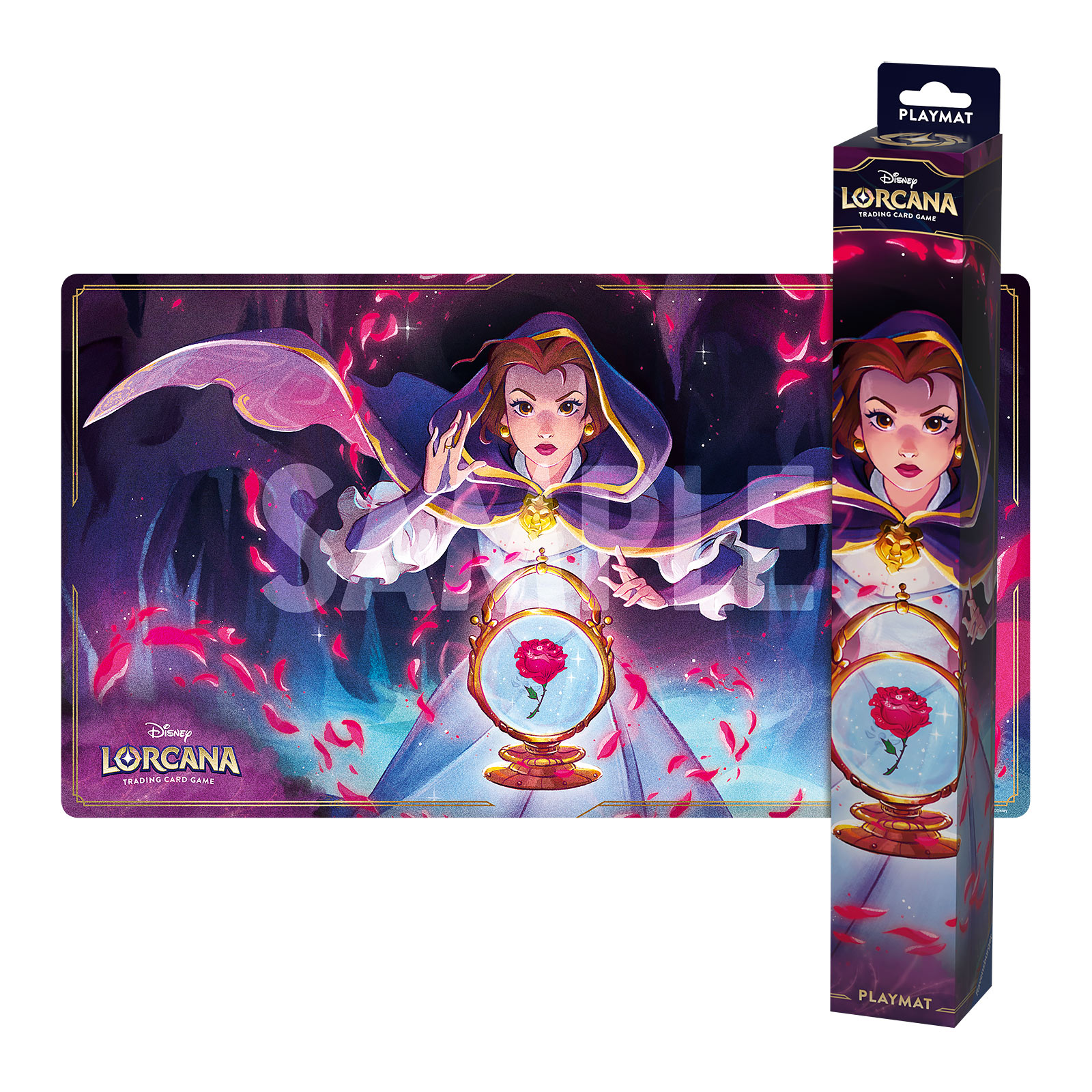 Tapis de jeu Disney Lorcana Belle - Jeu de cartes à échanger Skyglow