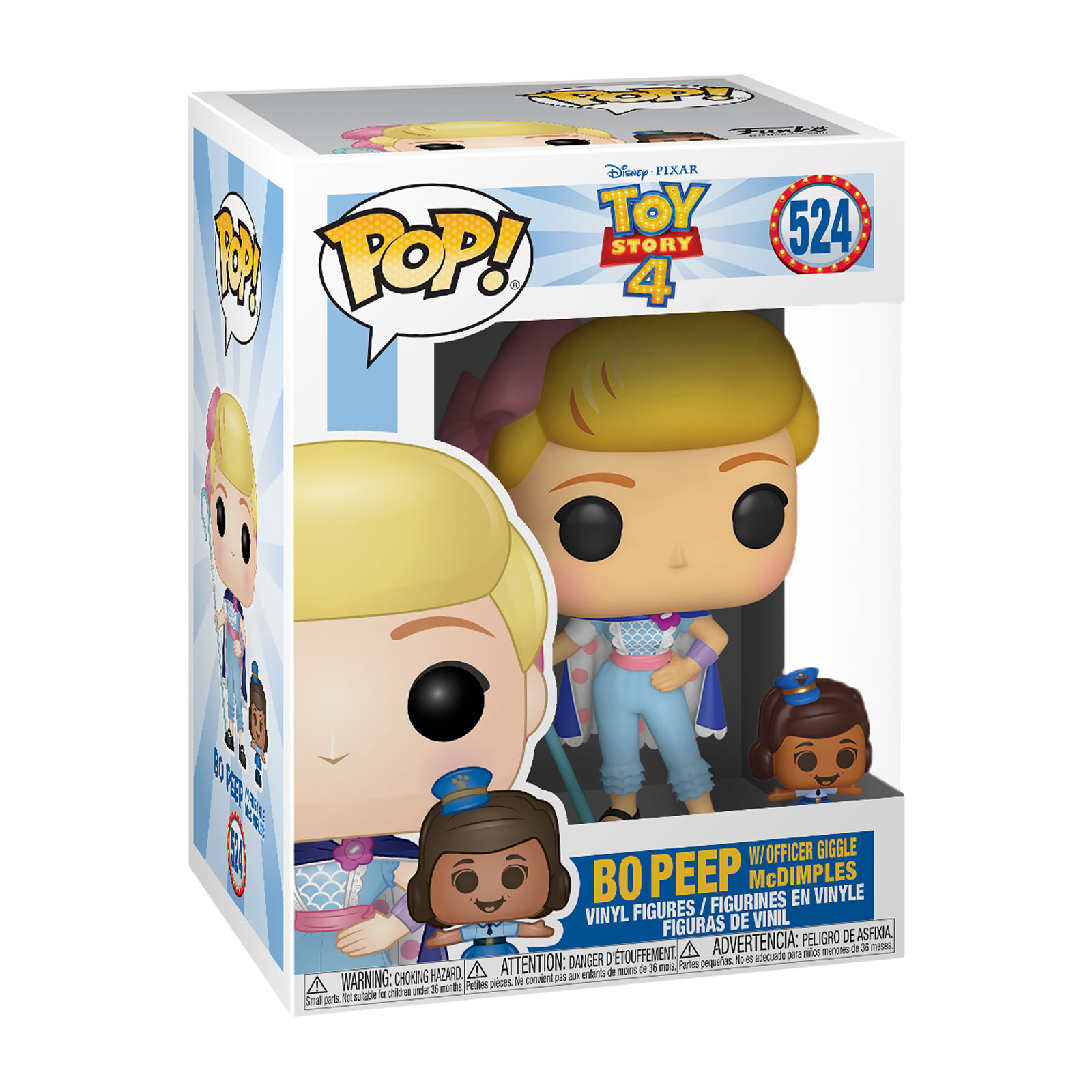 Toy Story - Bo Peep avec l'officier Giggle McDimples Figurine Funko Pop