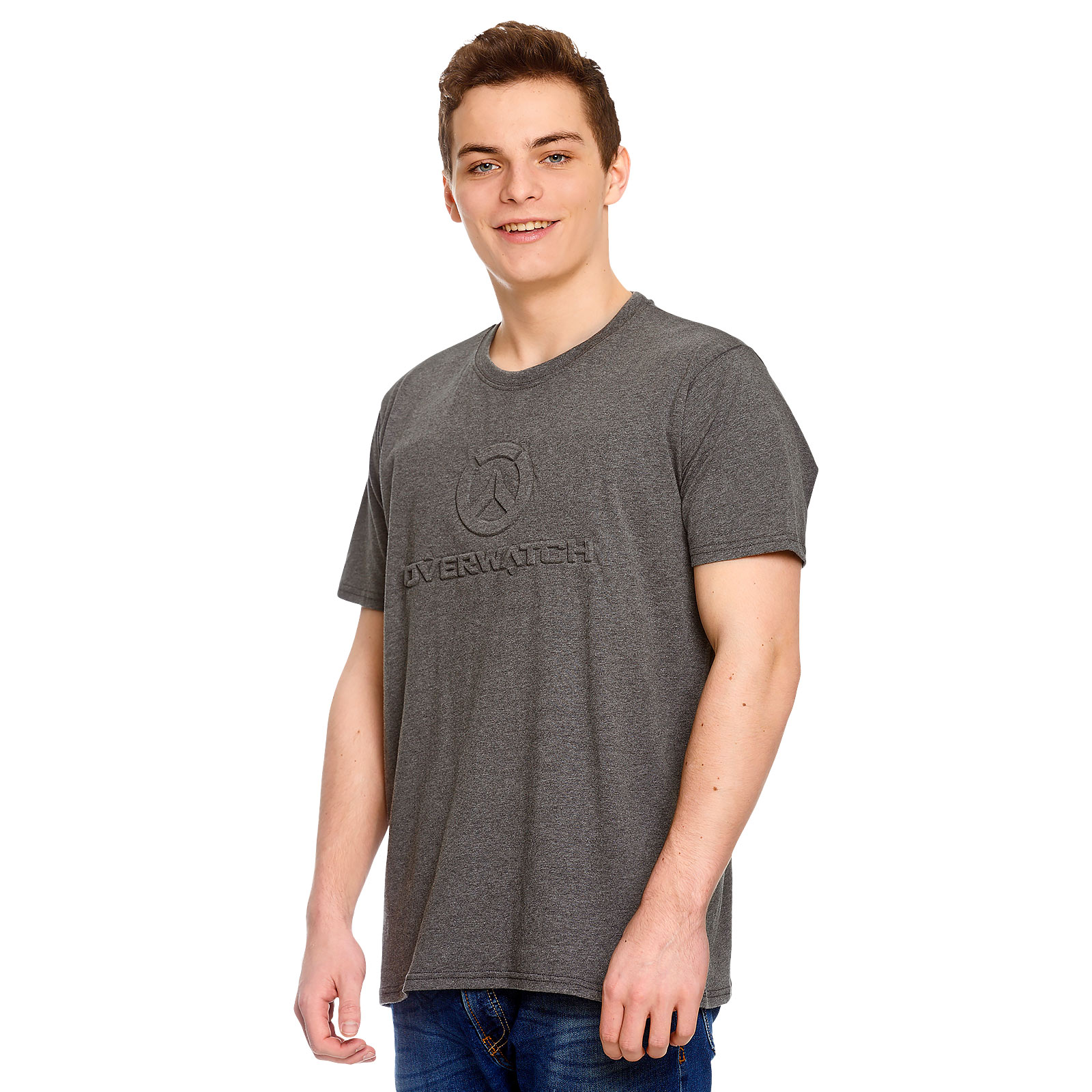 Overwatch - 3D Logo T-shirt grijs