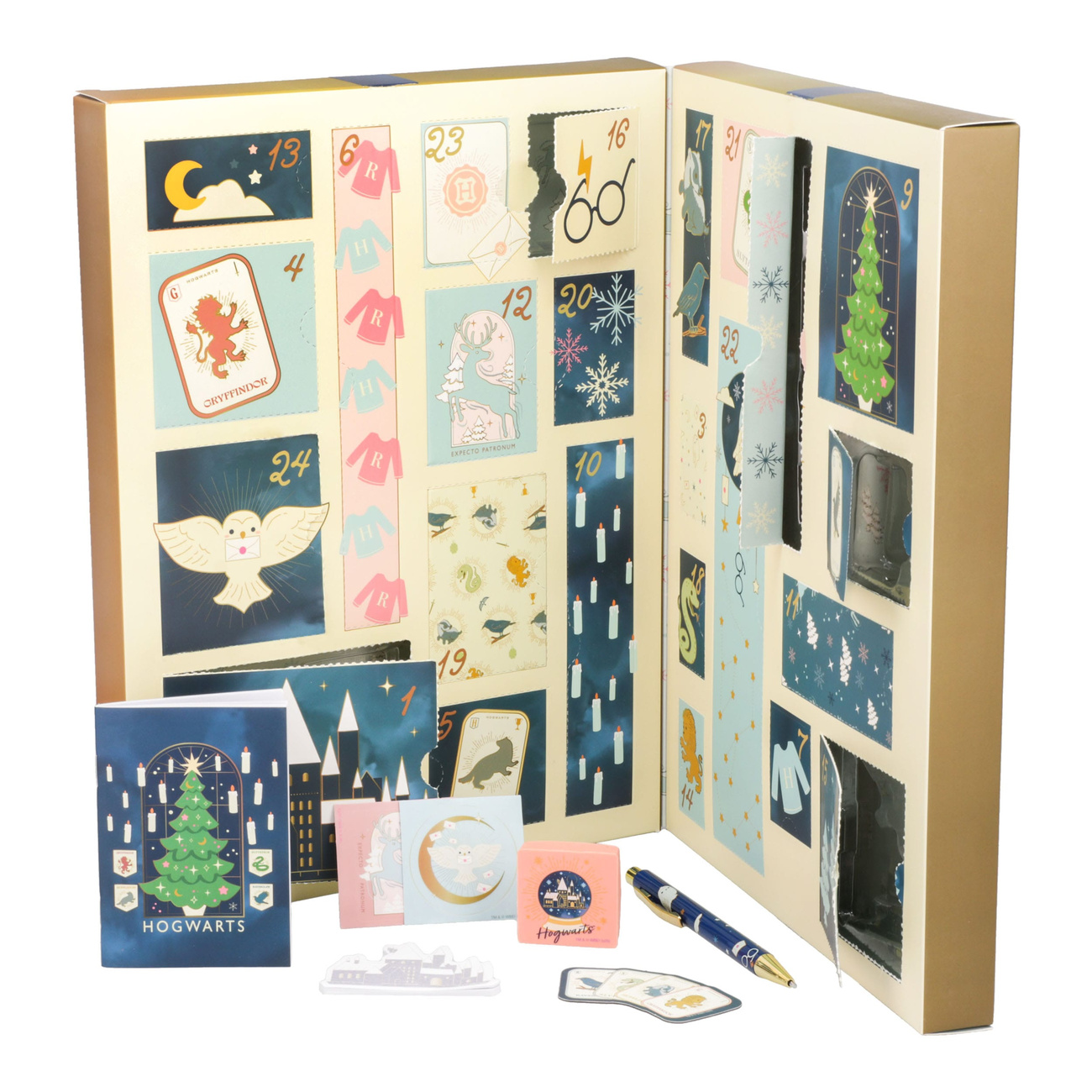 Harry Potter adventskalender schrijfwaren 24 dagen Zweinstein