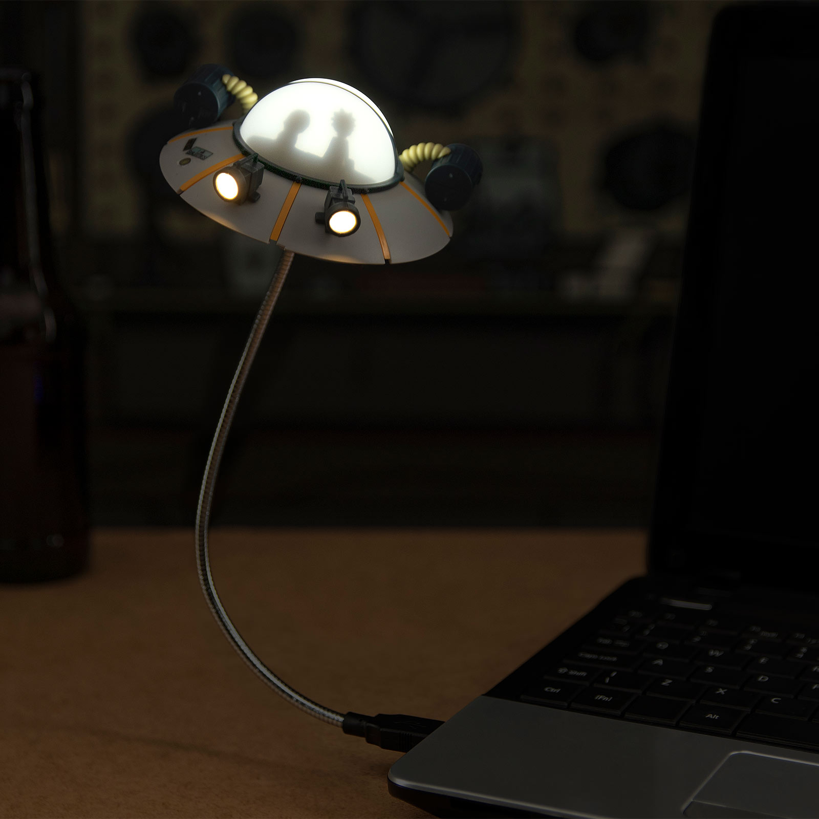 Rick and Morty - Le vaisseau spatial de Rick Lampe USB 3D