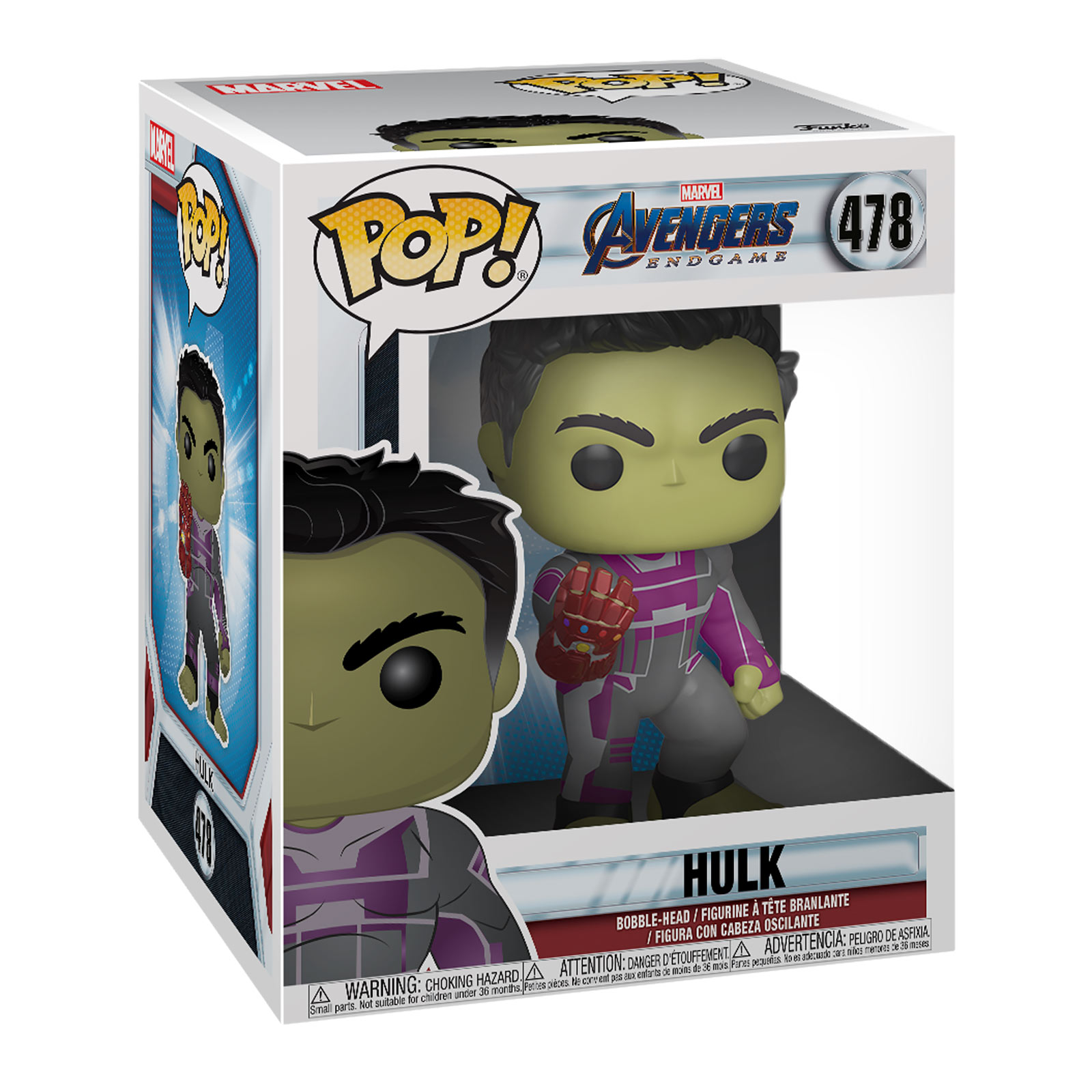 Avengers - Hulk with Nano Gauntlet Endgame Funko Pop bobblehead figure 16 cm