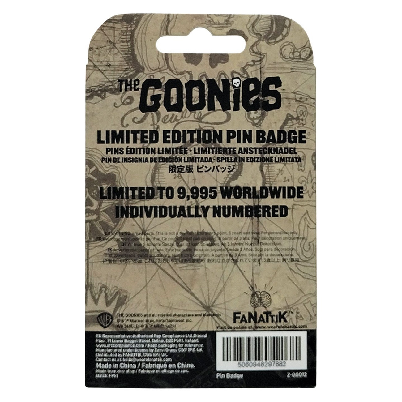 The Goonies Pin 40th Anniversary Never Say Die