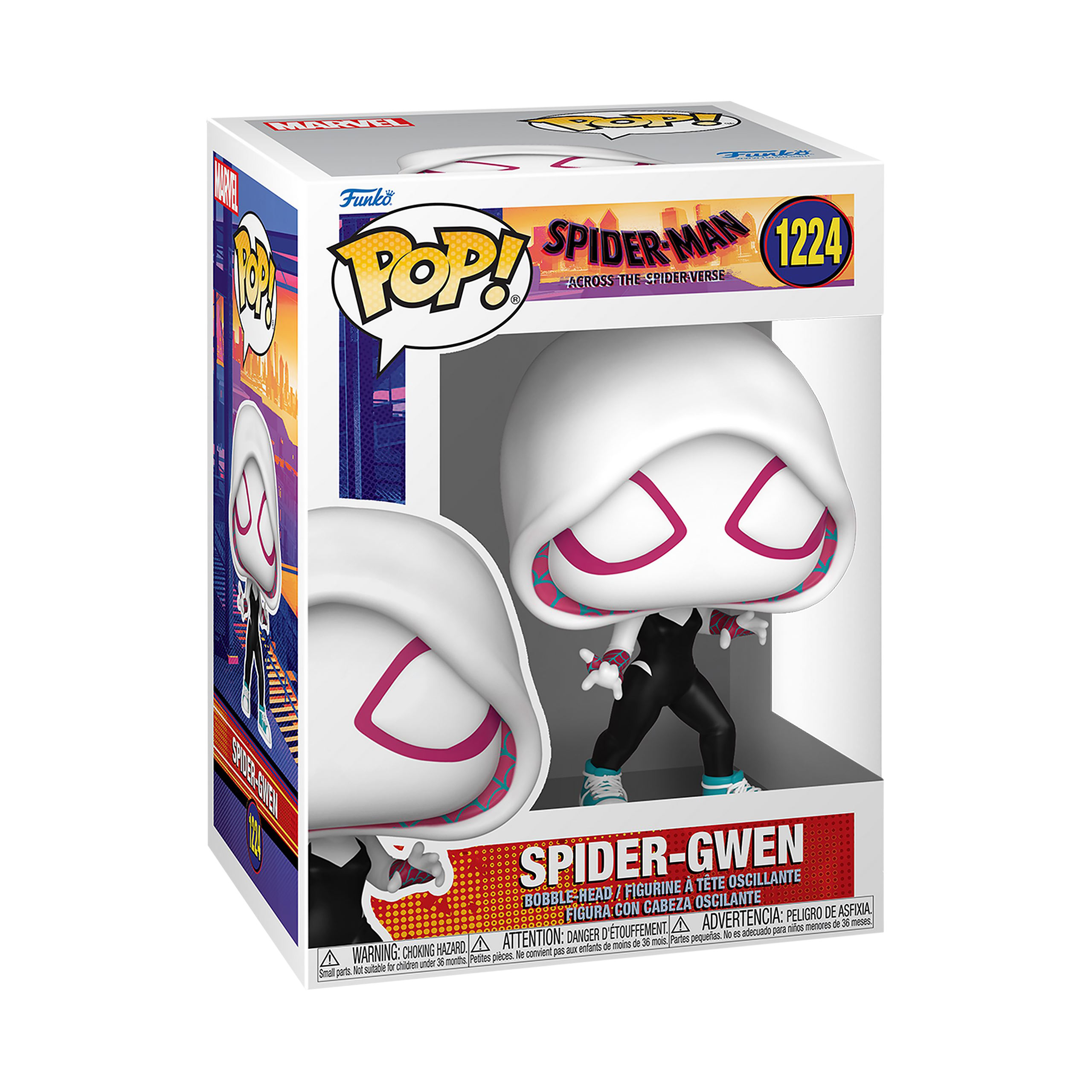 Spider-Man Across The Spider-Verse - Spider-Gwen Funko Pop Figur mit Wackelkopf