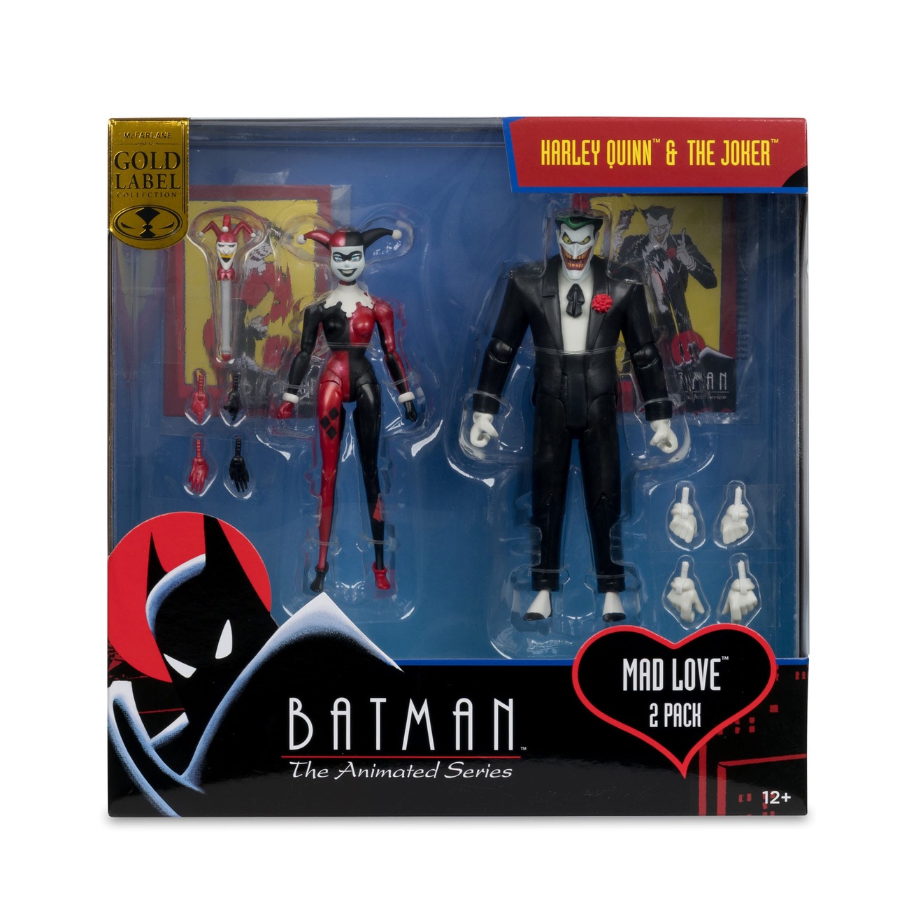 Batman: The Animated Series Figuras de acción DC Direct Harley Quinn & The Joker (Mad Love) (Gold Label) 18 cm