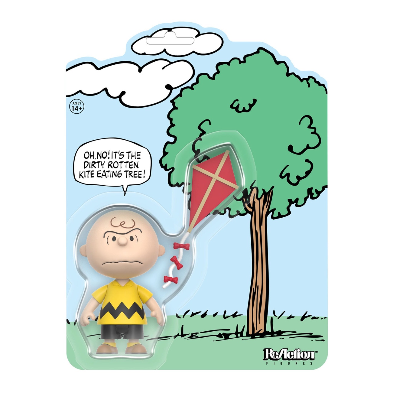 Peanuts figura de acción ReAction Charlie Brown and the Kite-Eating Tree (Comic Panel) 9 cm