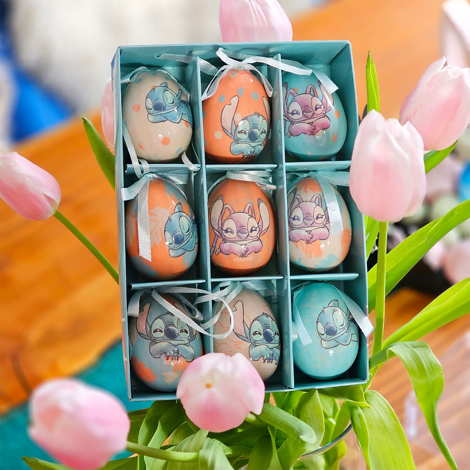 Colgantes de huevos de Pascua de Stitch 9 uds - Lilo & Stitch