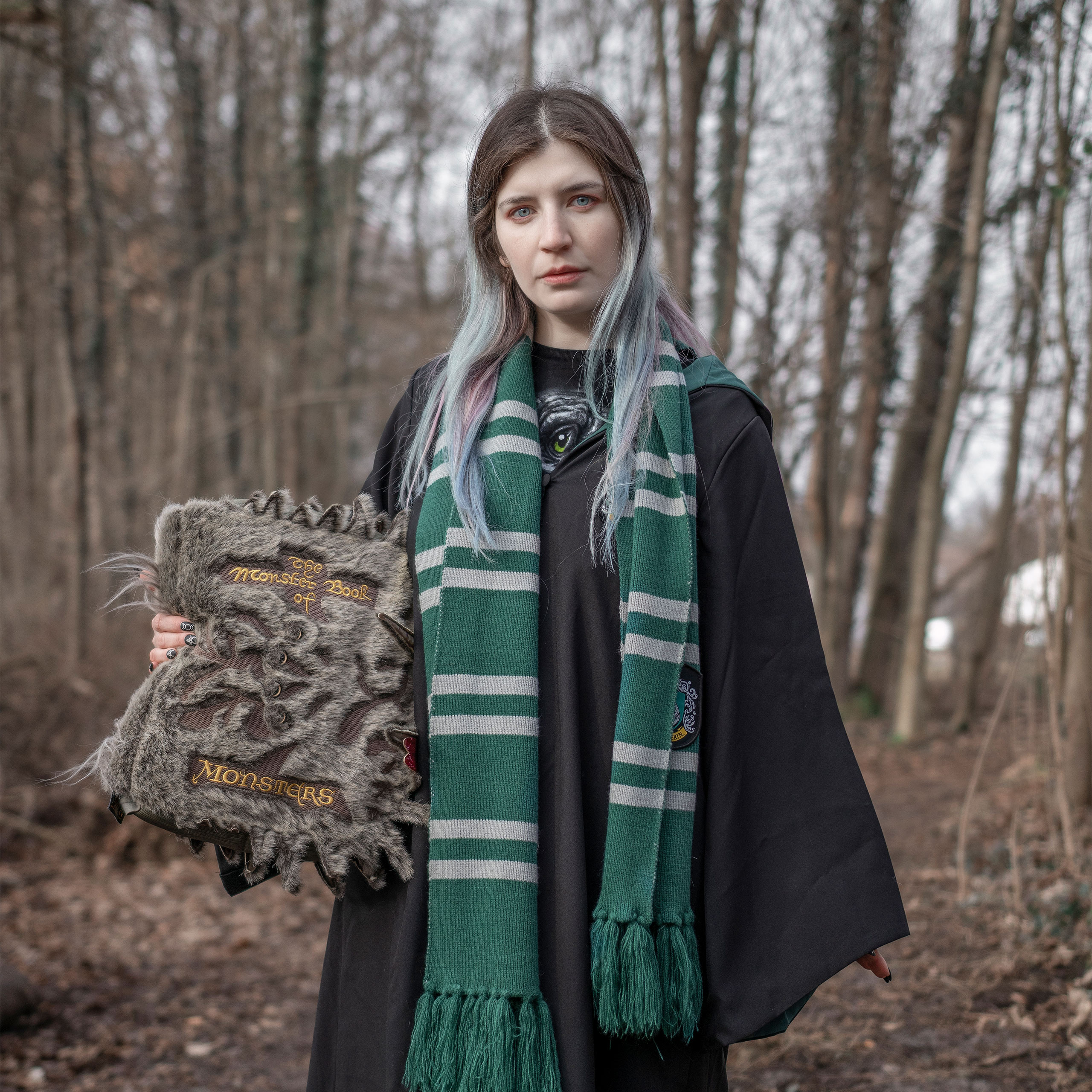 Harry Potter - Slytherin Knit Scarf Grey-Green