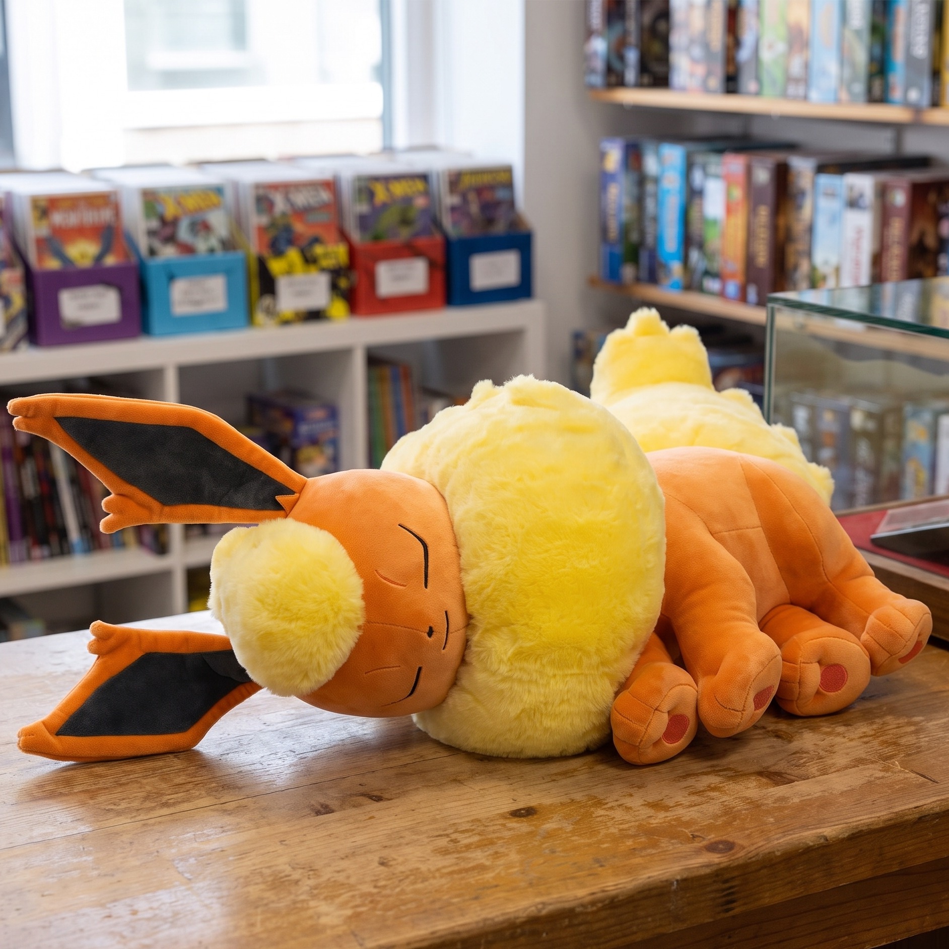 Pokemon - Flamara Plüsch Figur schlafend