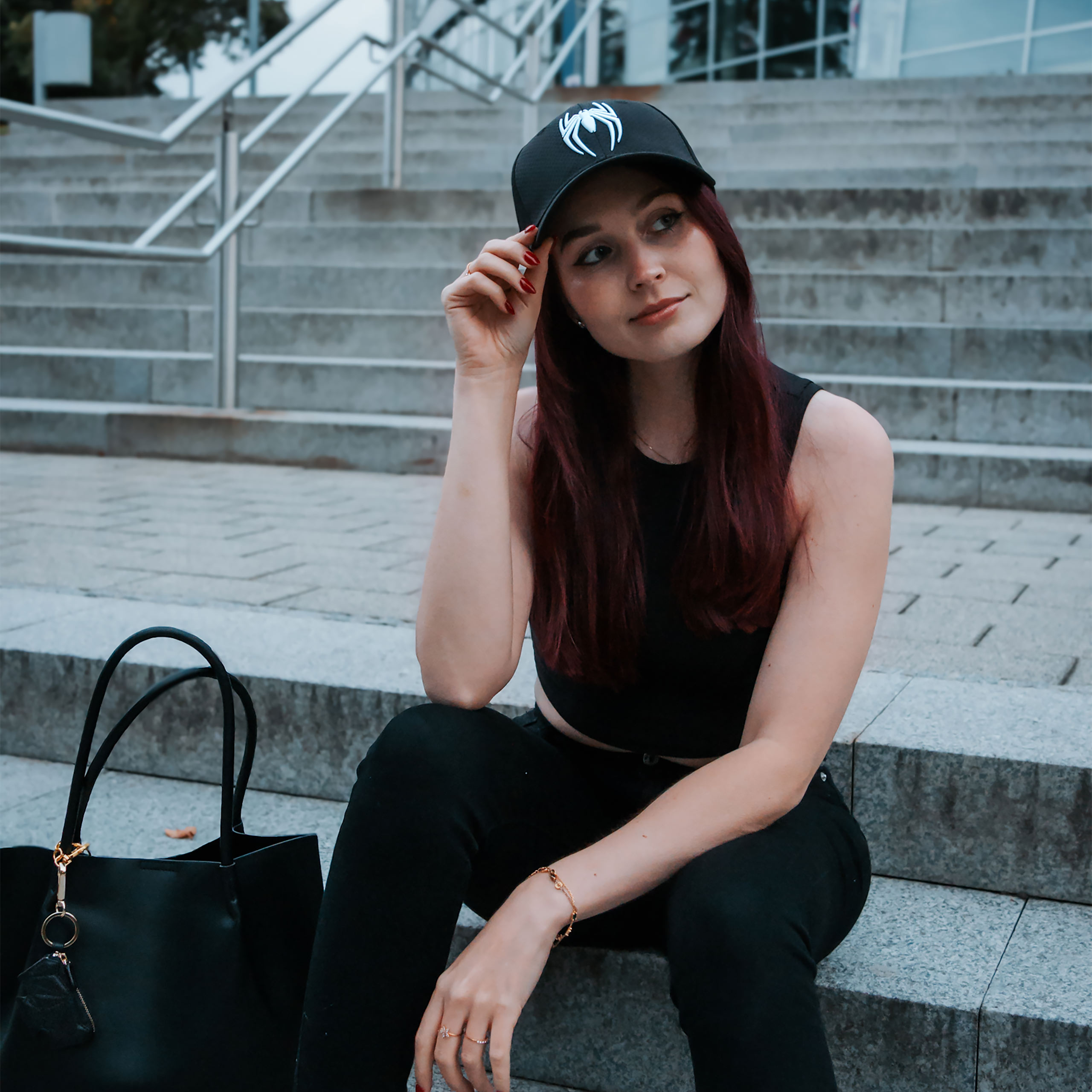 Spider-Man - Vit Logotyp Basebollkeps