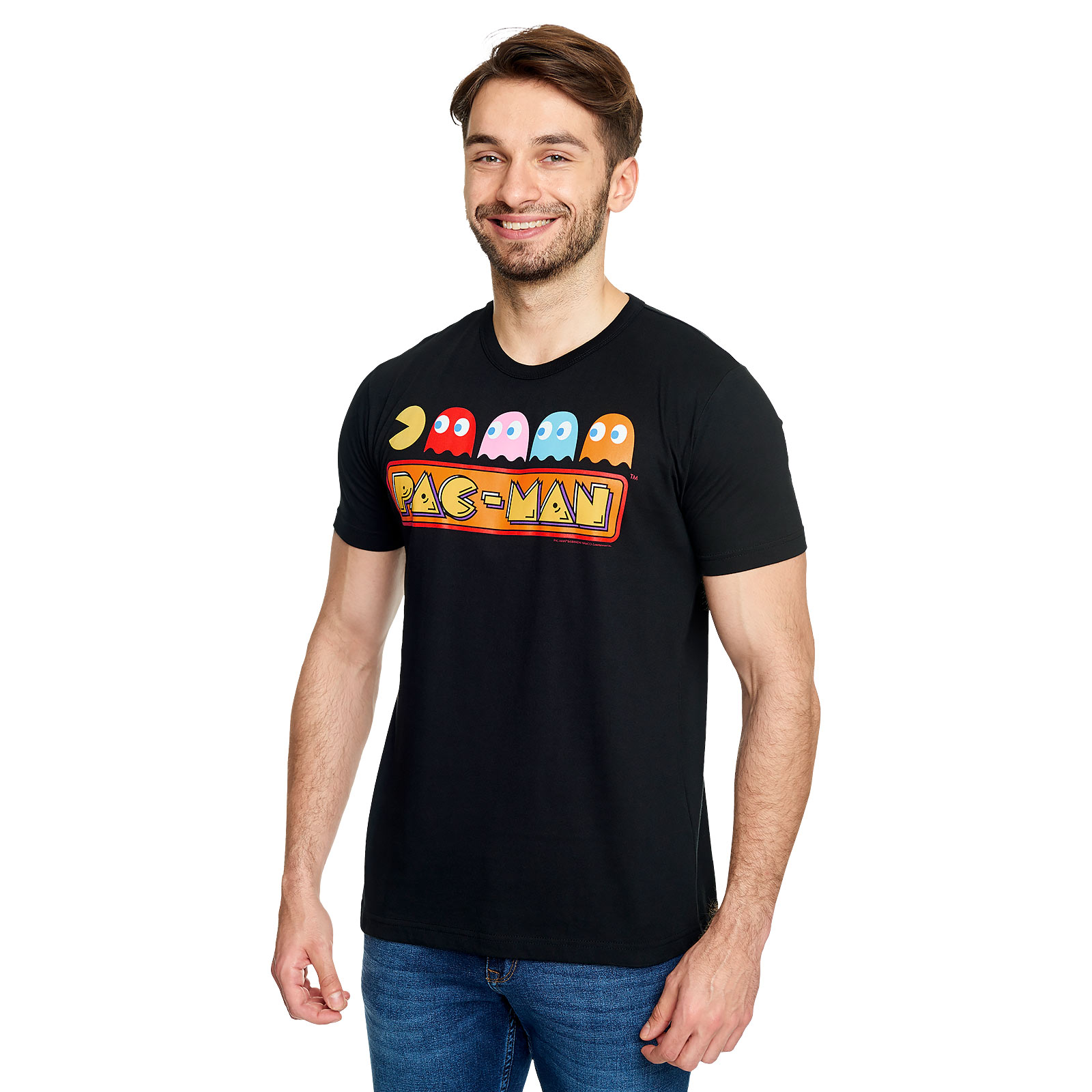 Pac-Man - Chase T-Shirt Zwart