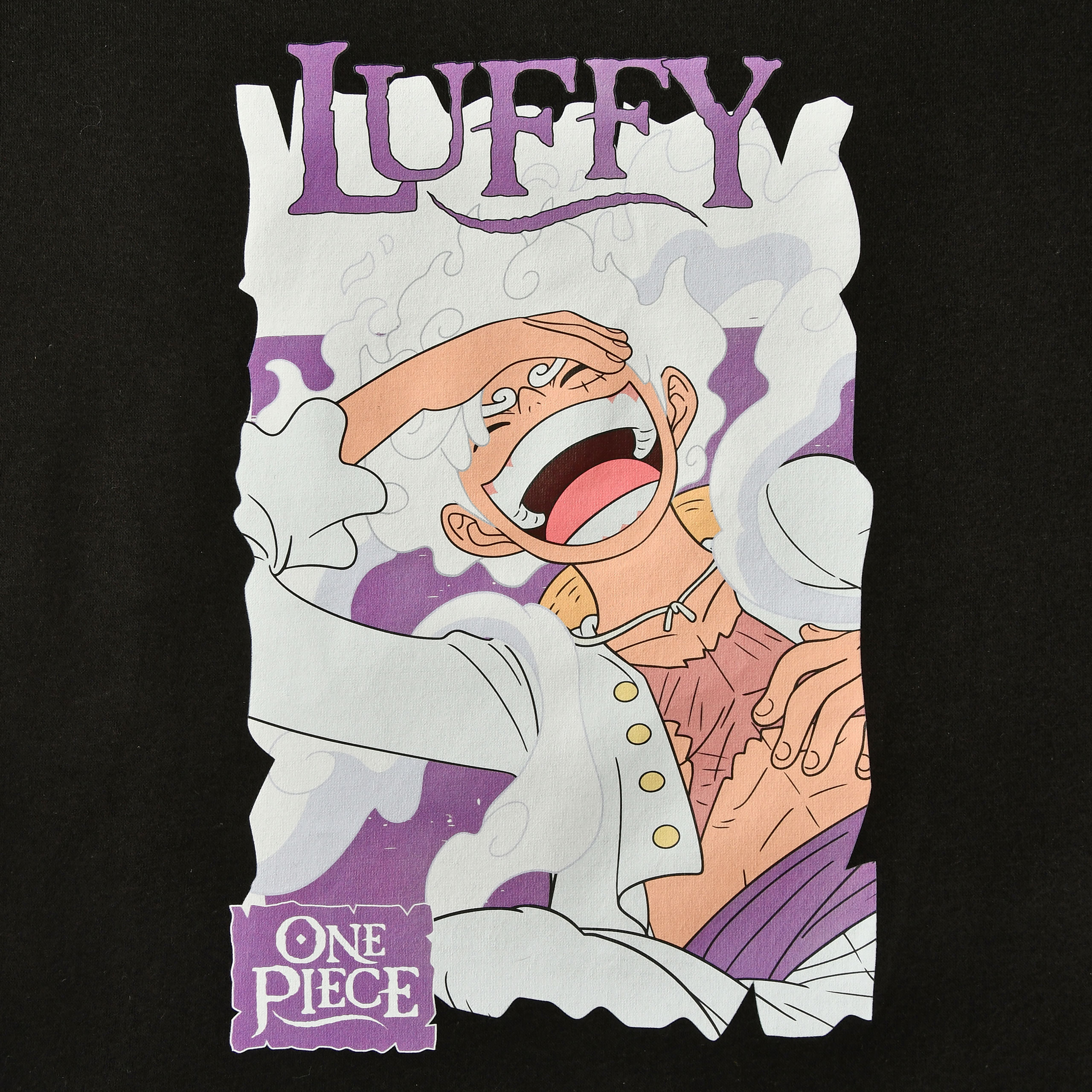 One Piece - Monkey D. Luffy Gear 5 Felpa con cappuccio nera