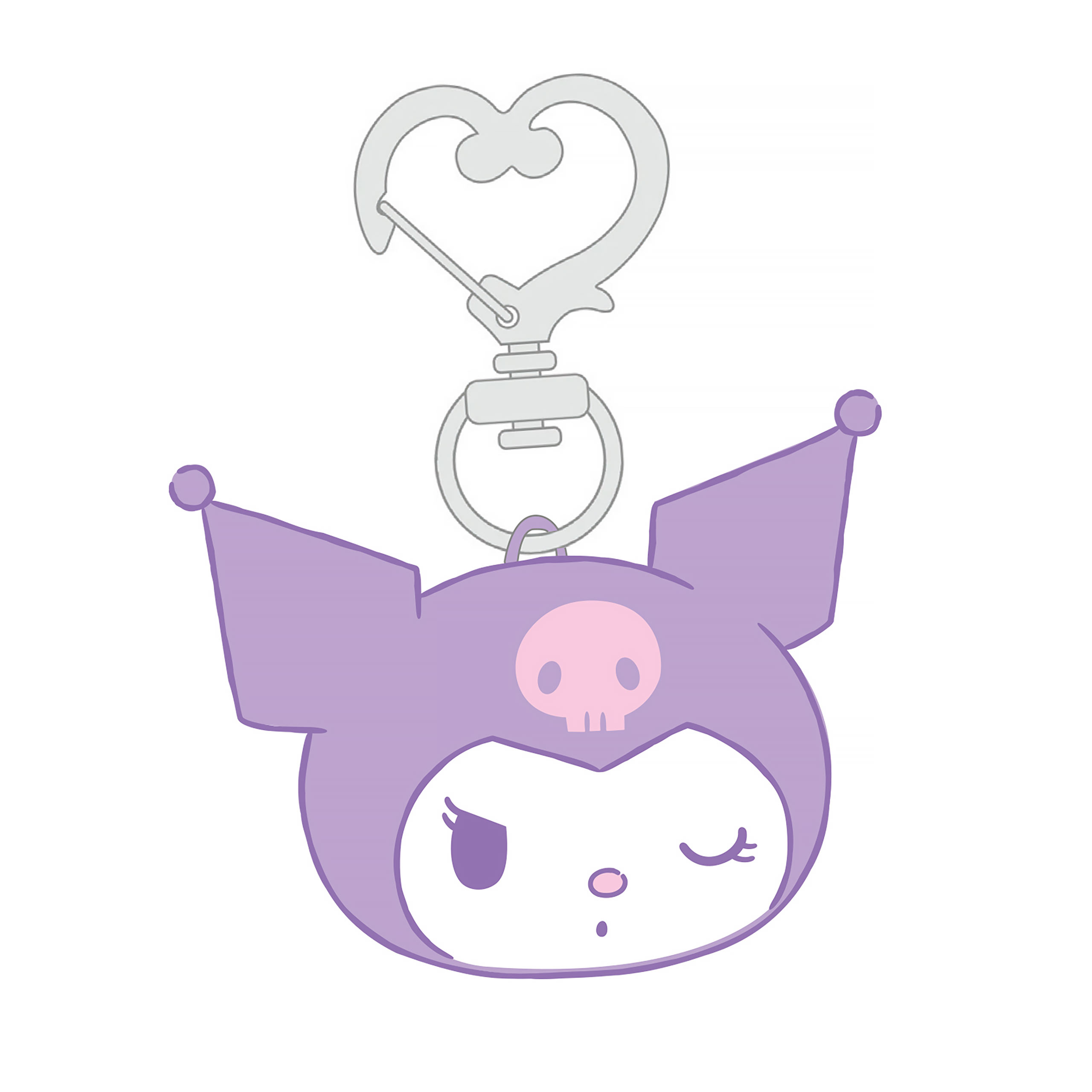 Sanrio - Kuromi Hello Kitty and Friends pluchen sleutelhanger