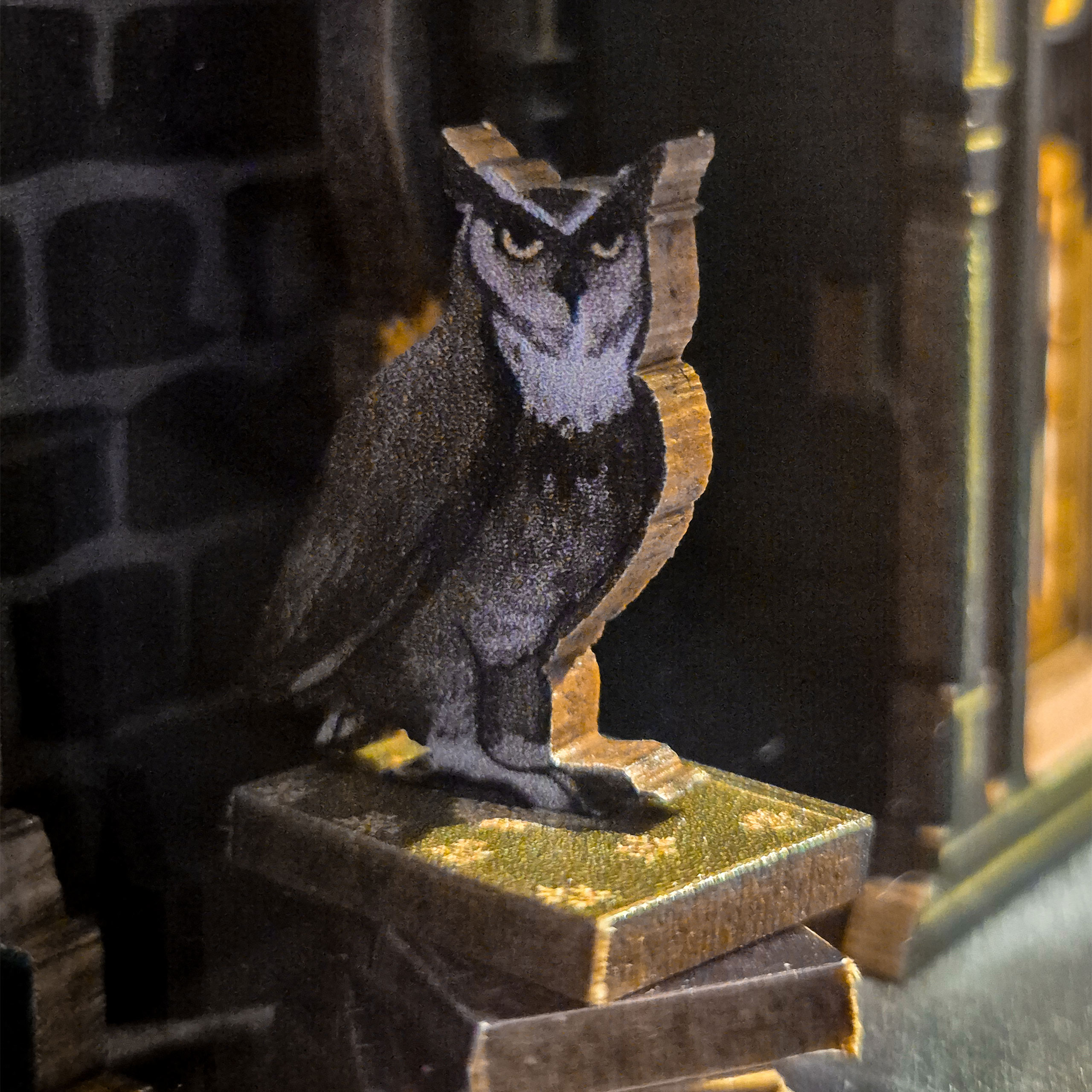 Darkness Common Room Book Nook - kit de maqueta de madera para fans de Harry Potter