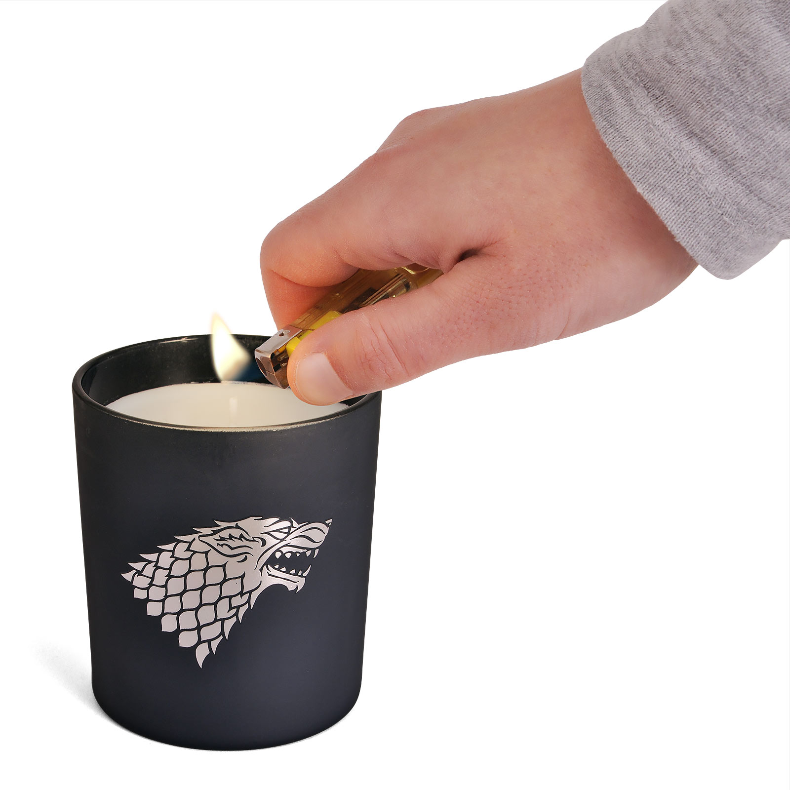 Game of Thrones - Stark Crest Candle in Glass