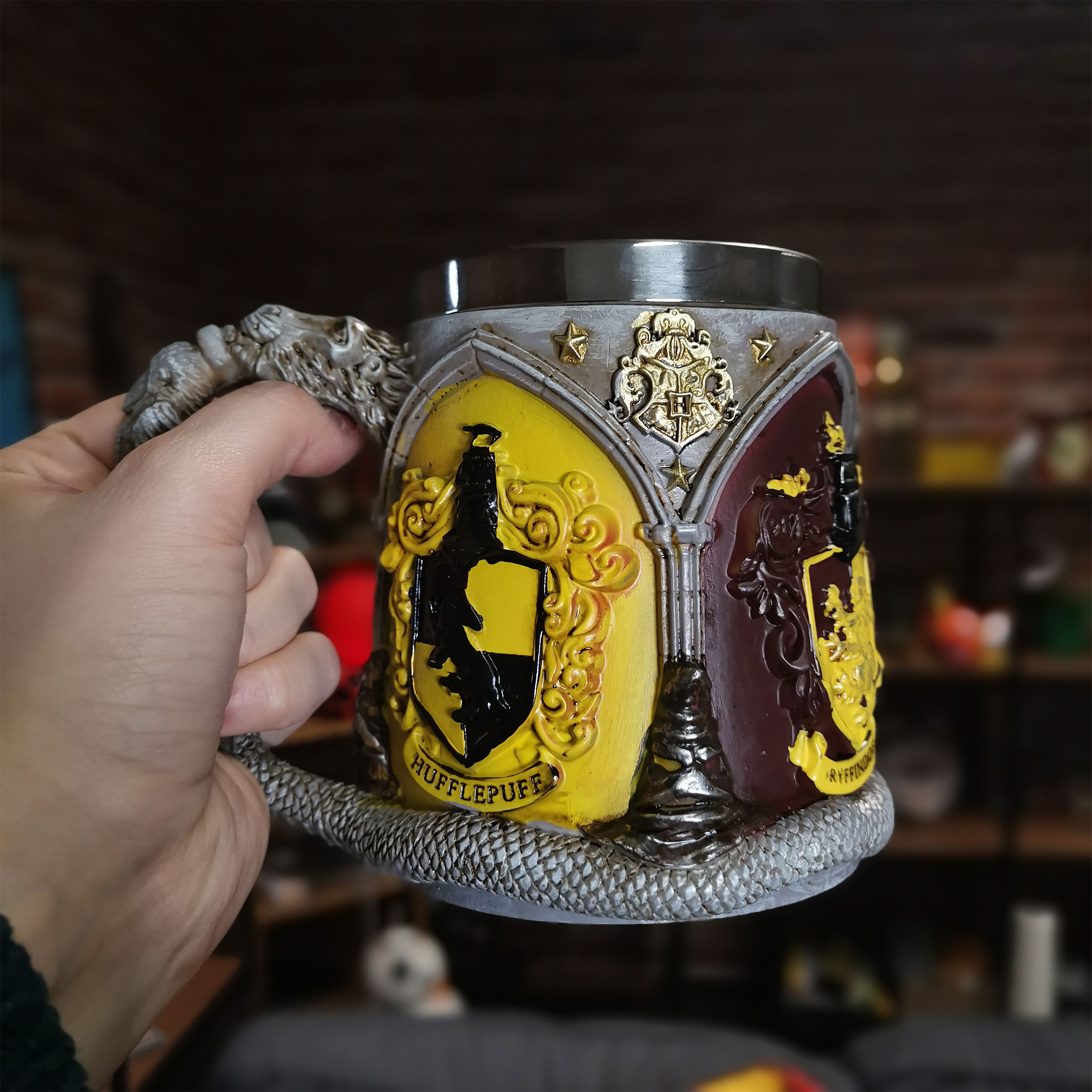 Harry Potter - Hogwarts Häuser Wappen Krug
