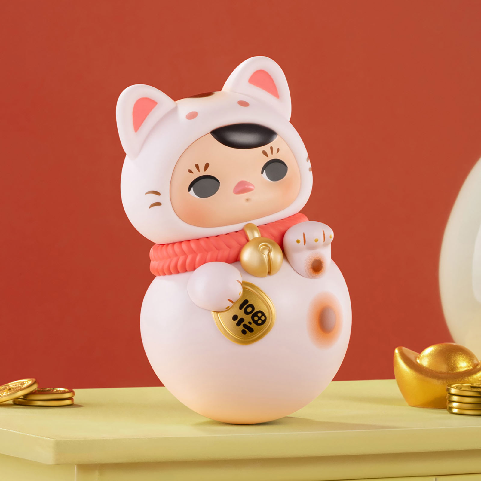 Pucky - Série Roly-Poly Kitty POP MART Figurine Mystère