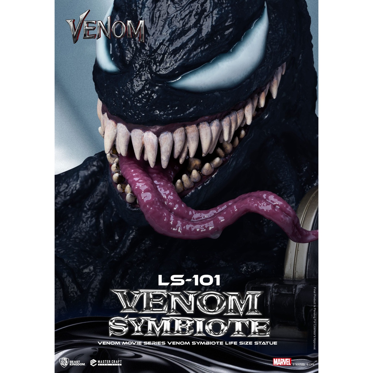 Venom Movie Series – Estatua Venom Symbiote a tamaño real 24 cm
