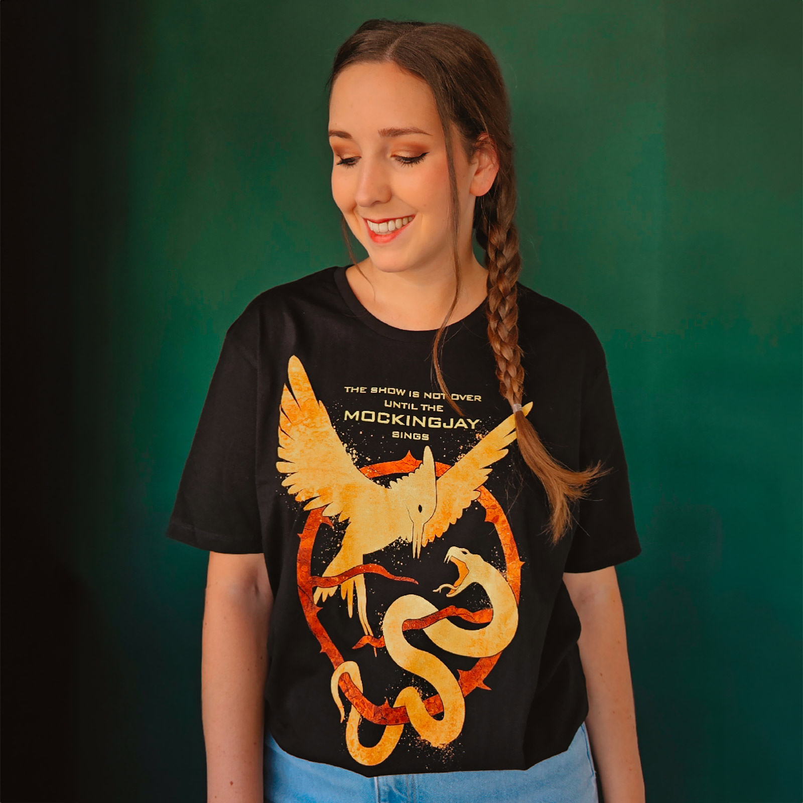 Songbird and Snake T-Shirt für Tribute von Panem Fans schwarz
