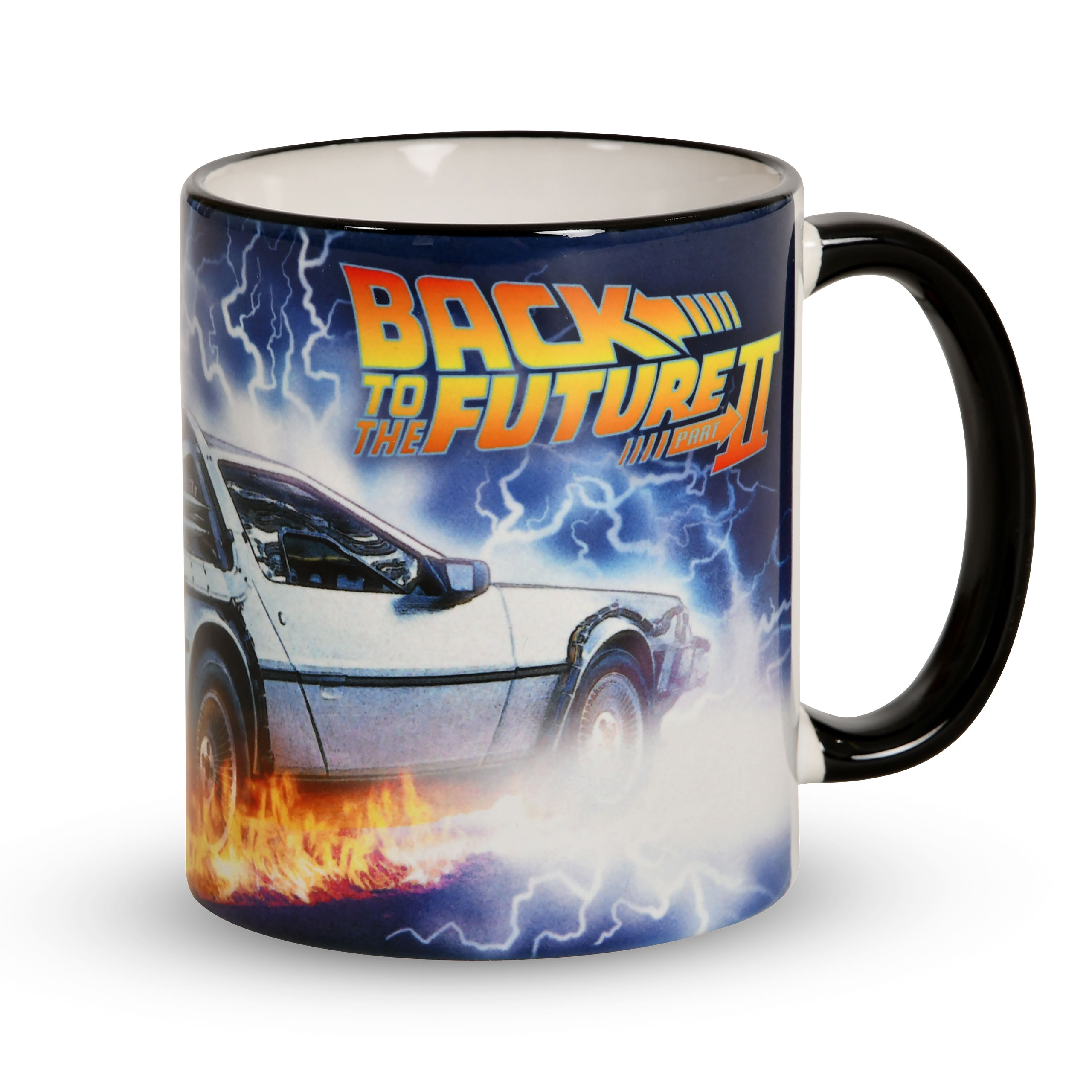 Zurück in die Zukunft - DeLorean auf Zeitreise Tasse