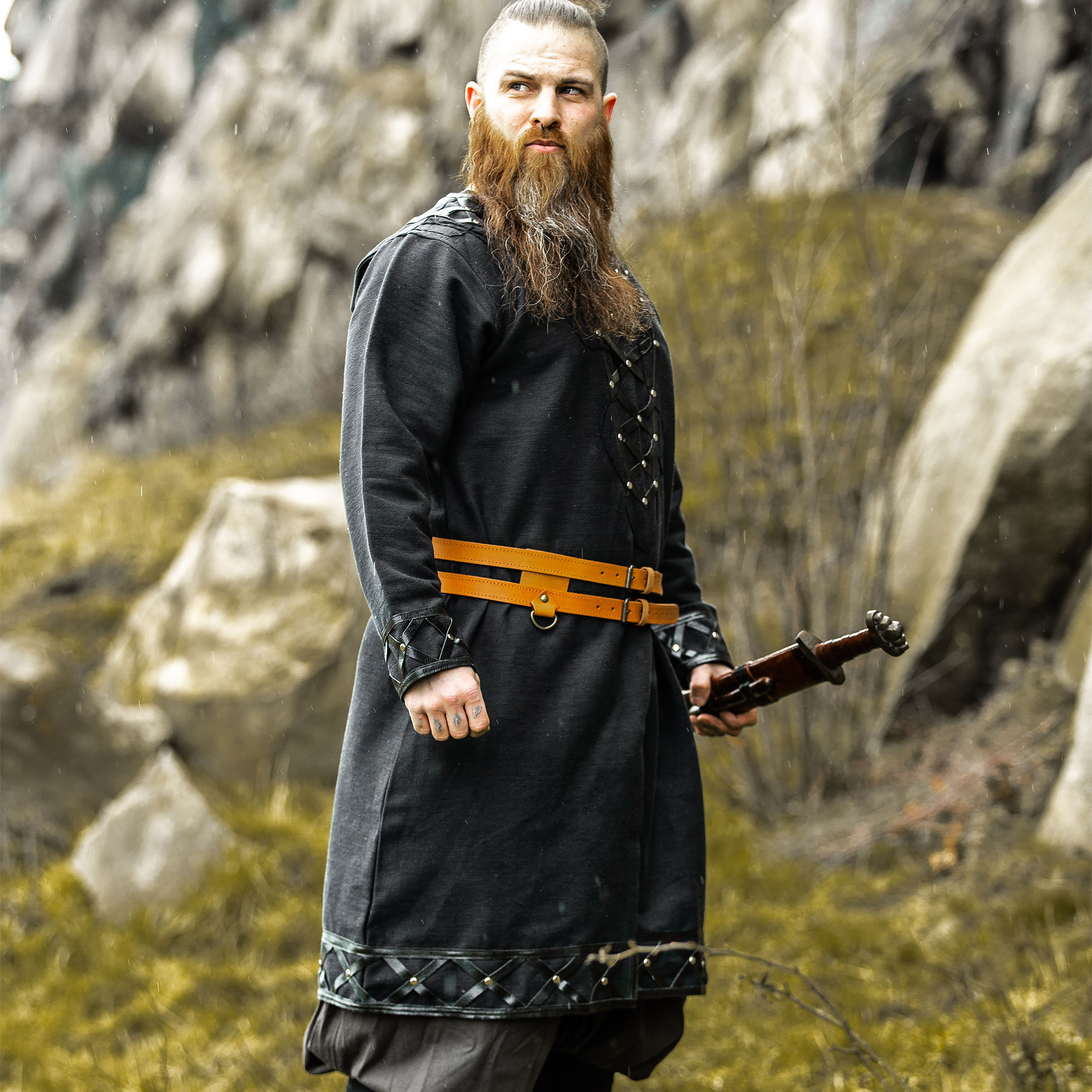 Medieval Viking Tunic Black