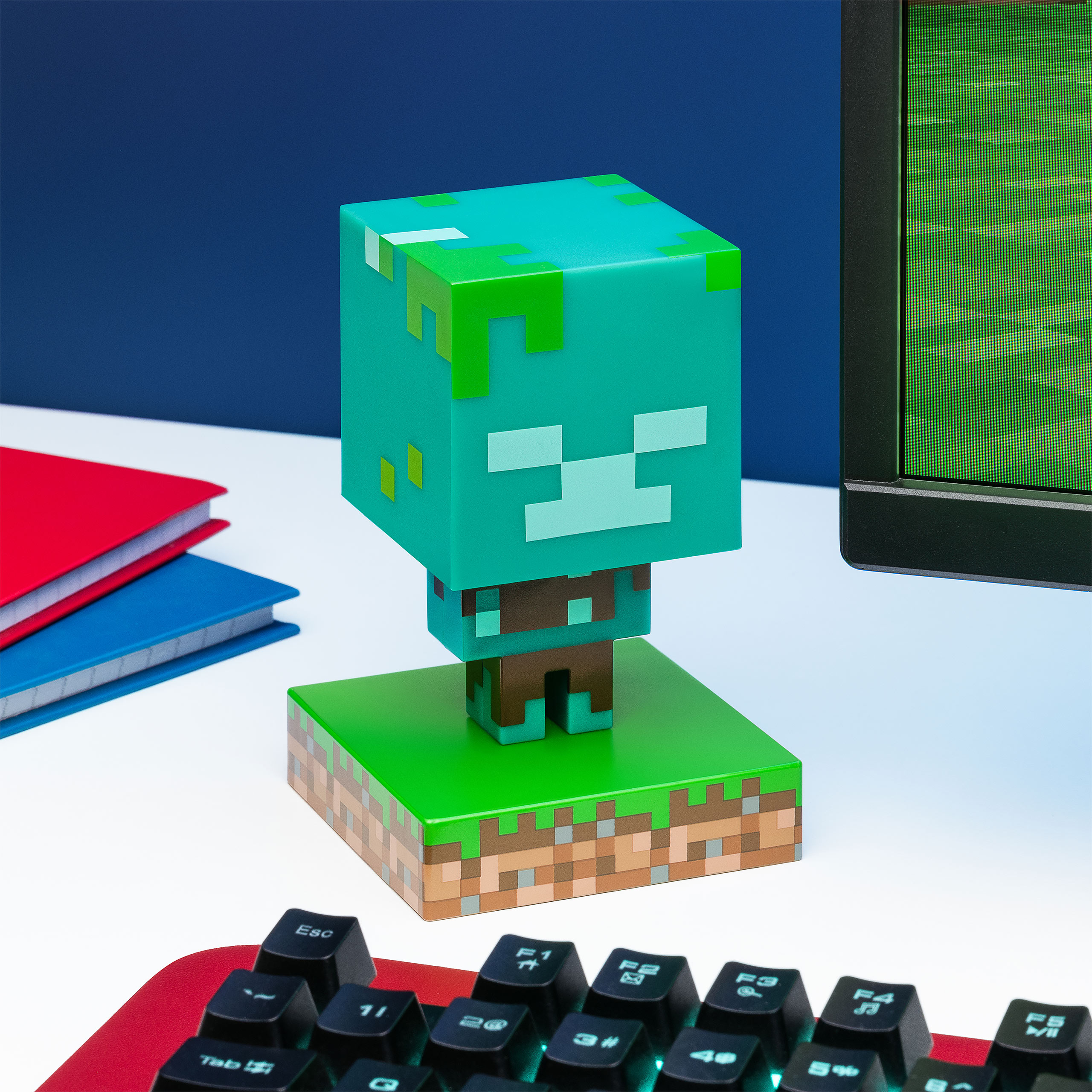 Minecraft - Zombie 3D Tischlampe
