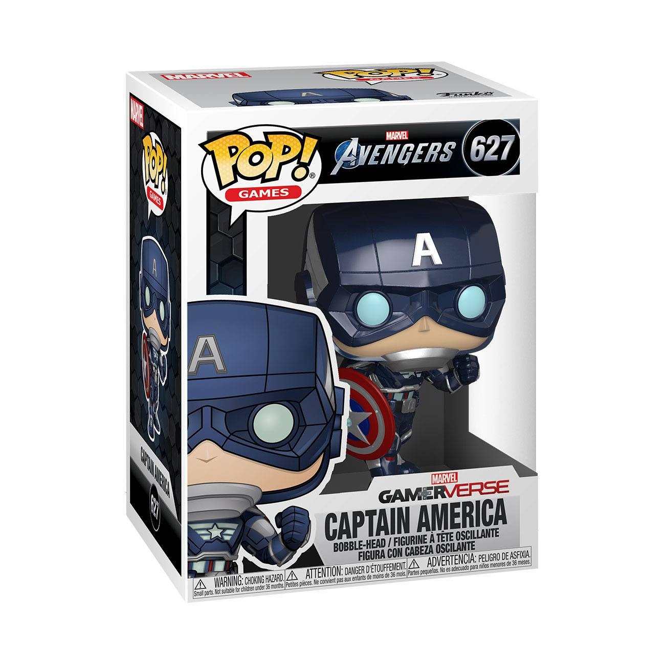 Marvel's Avengers (videogioco 2020) POP! Marvel figura in vinile Captain America 9 cm