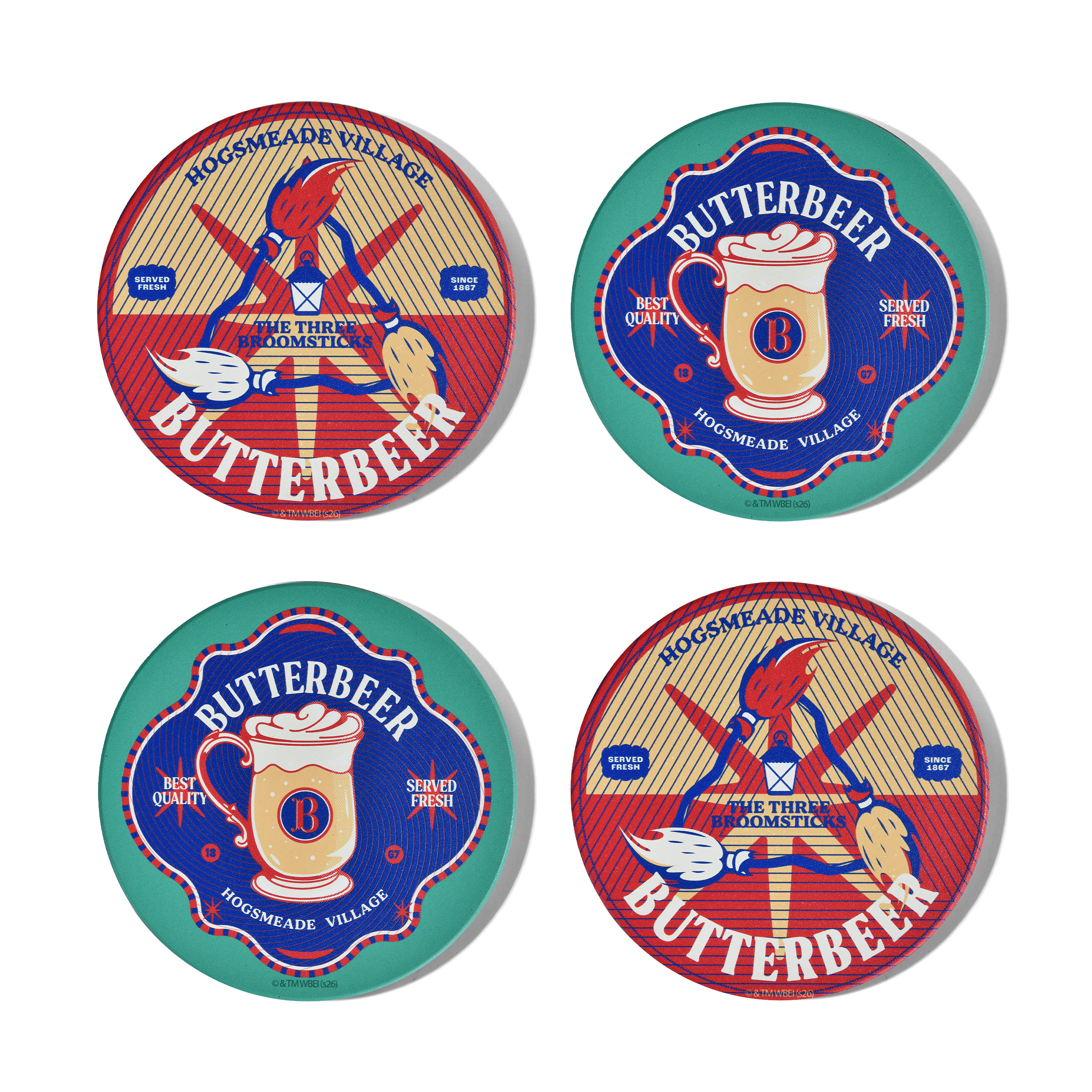 Harry Potter - Posavasos Cerveza de Mantequilla set de 4