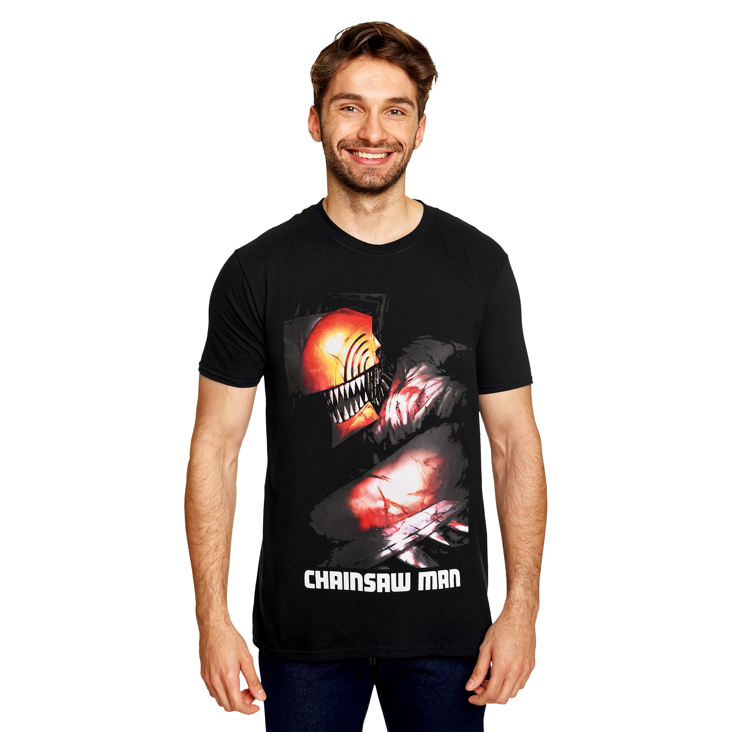 Chainsaw Man - T-shirt graphique de base noir
