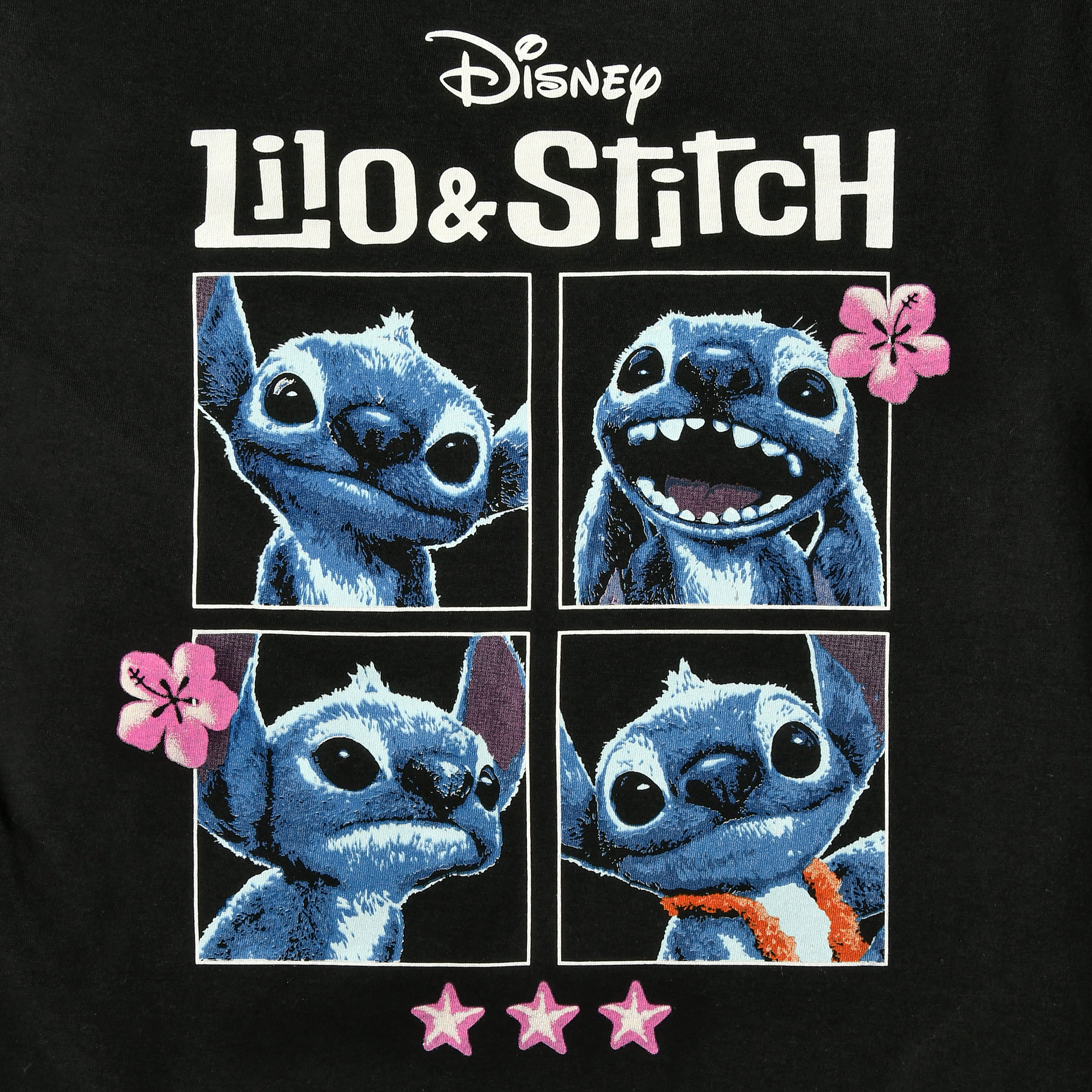 Stitch T-Shirt Damen schwarz - Lilo & Stitch