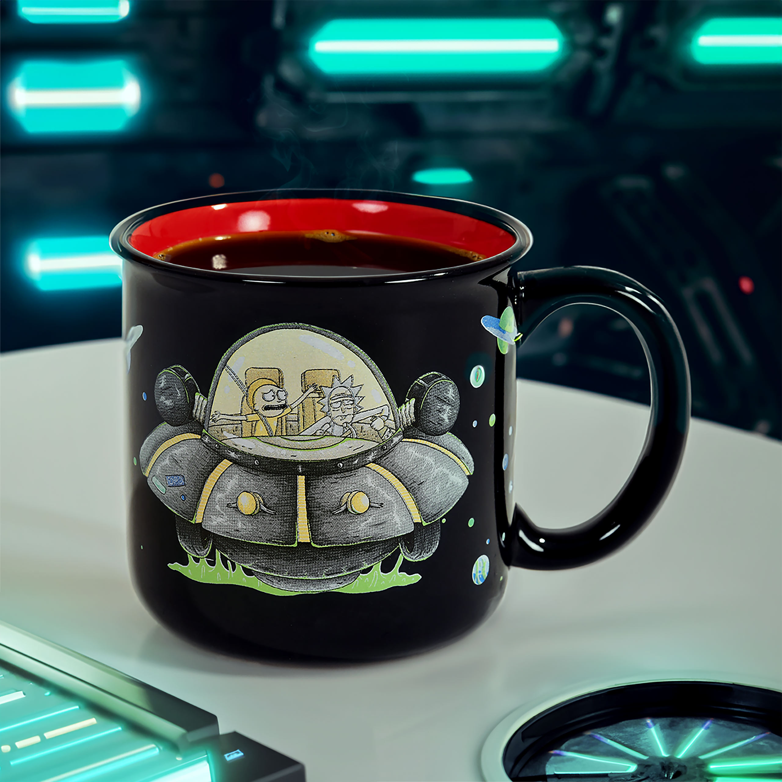 Rick and Morty - Portal Tasse schwarz