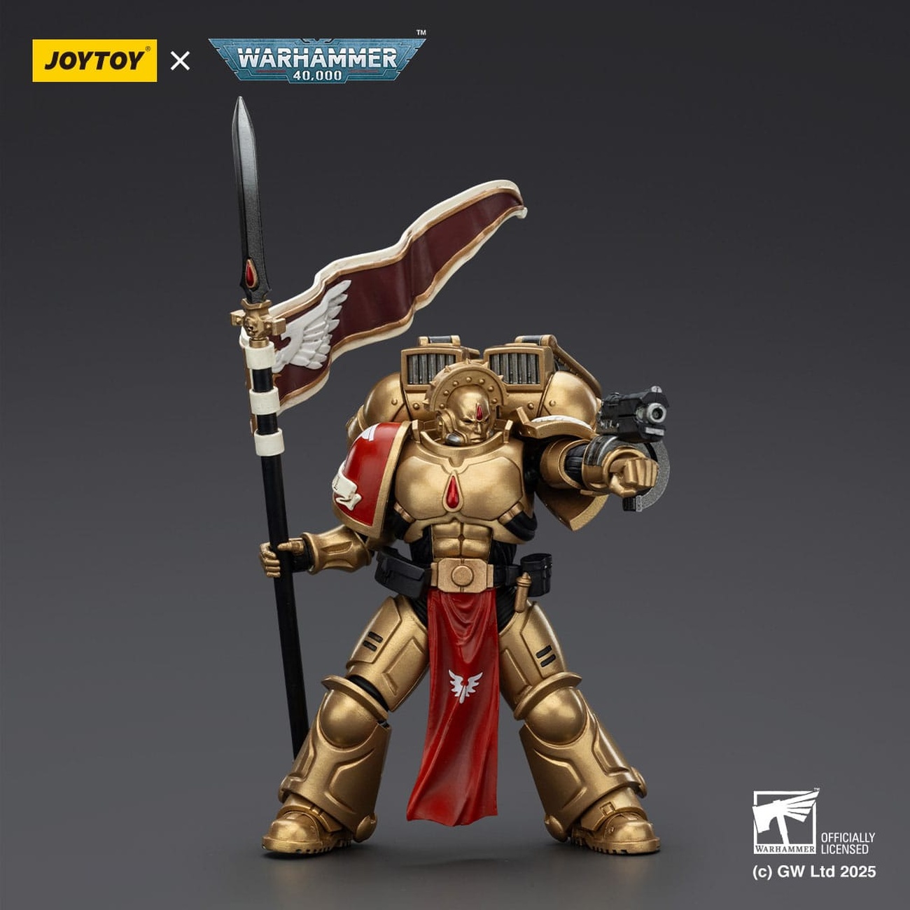 Warhammer 40,000 : Combat Patrol Blood Angels Figurine articulée Sanguinary Guard 3 avec Angelus Boltgun et Encarmine Spear 20 cm