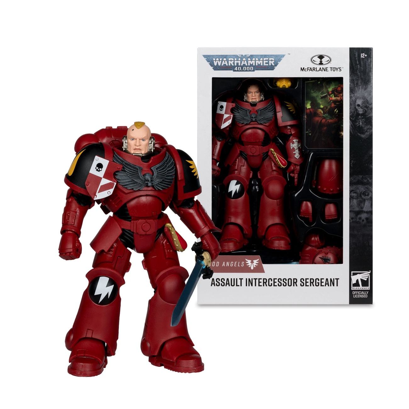 Warhammer 40k - Assault Intercessor Sergeant (Blood Angel) Actionfigur 18cm