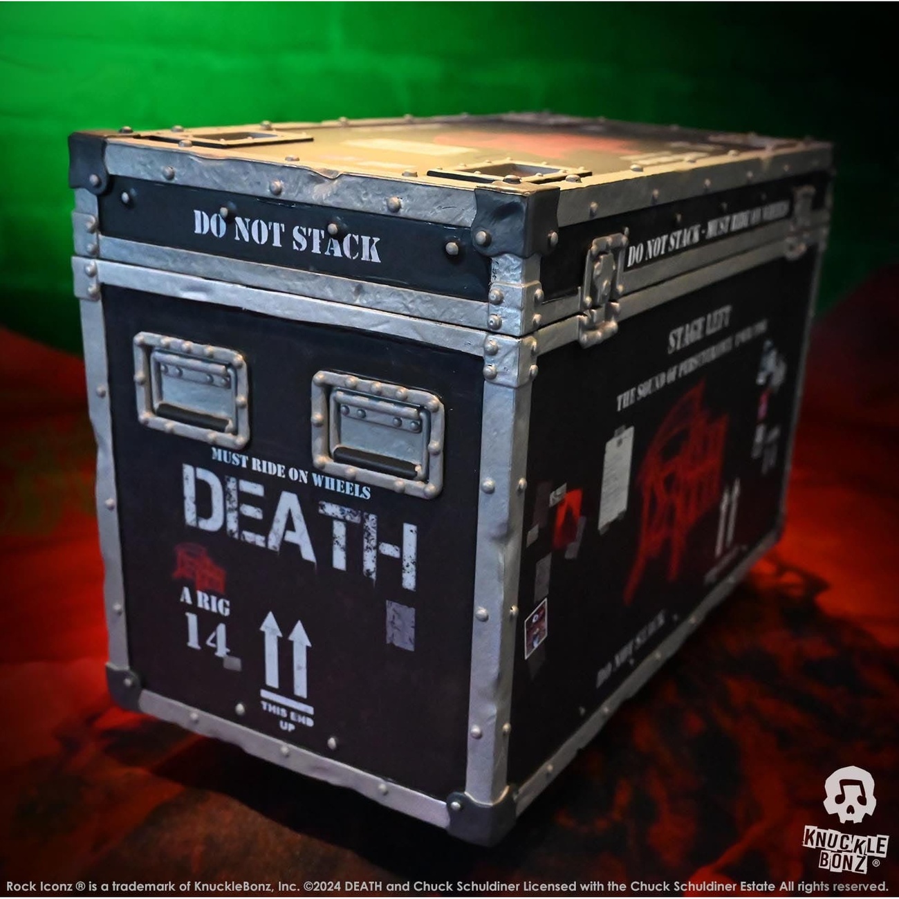 Death Rock Ikonz On Tour Road Case Statue & Stage Background Set The Sound of Perseverance Tour 1998
