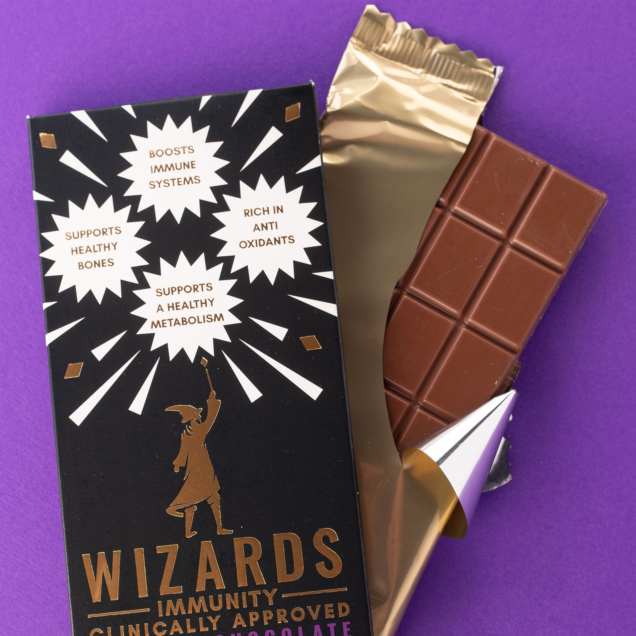 Wizards Magic - Immunité Chocolat Caramel 12 Barres