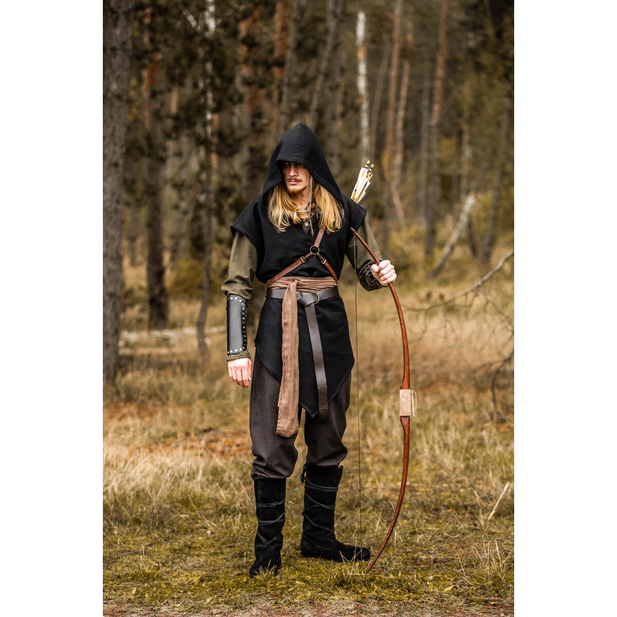 Medieval Ranger Tunic Aldon black