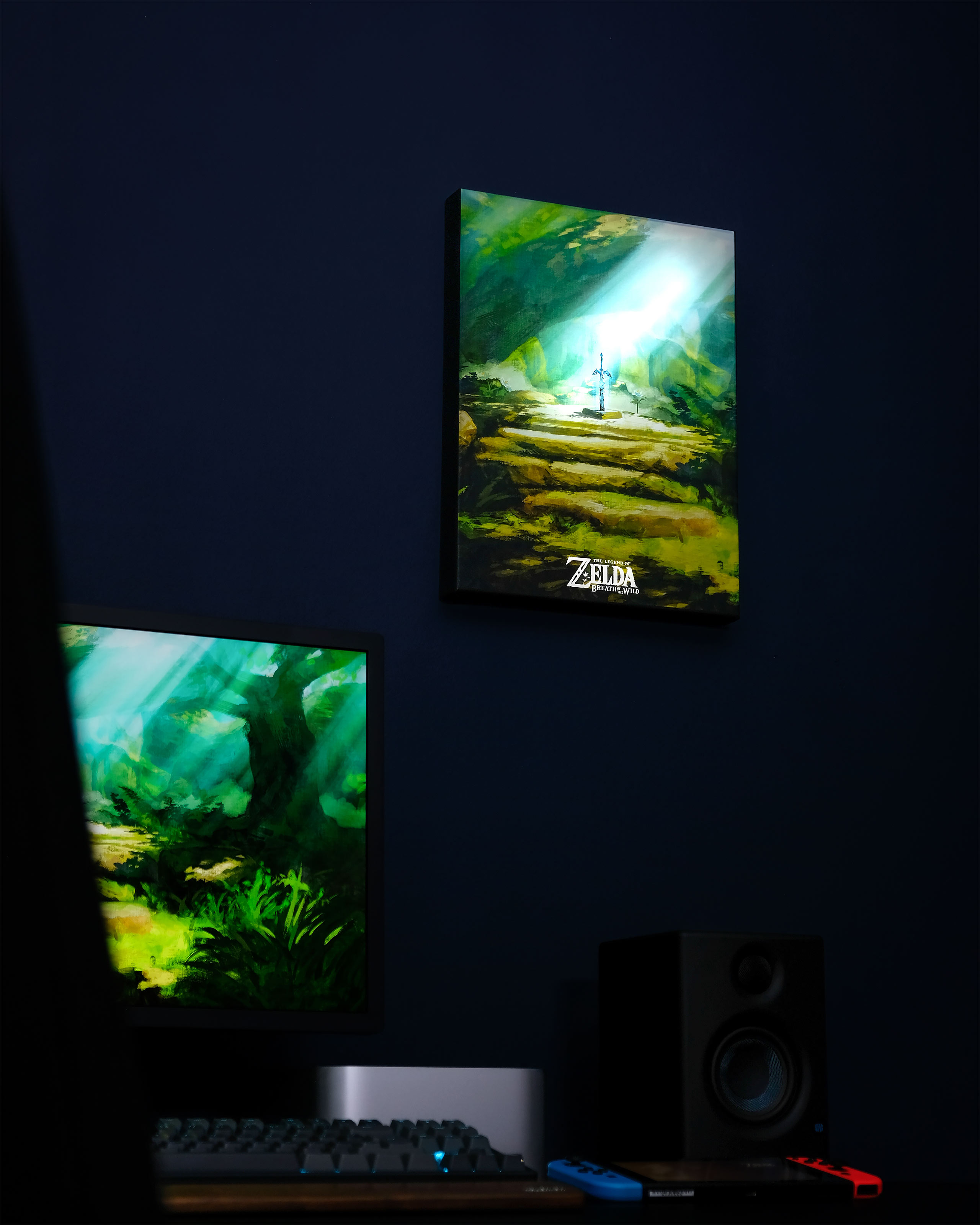 Zelda - Masterschwert Wandbild mit Licht