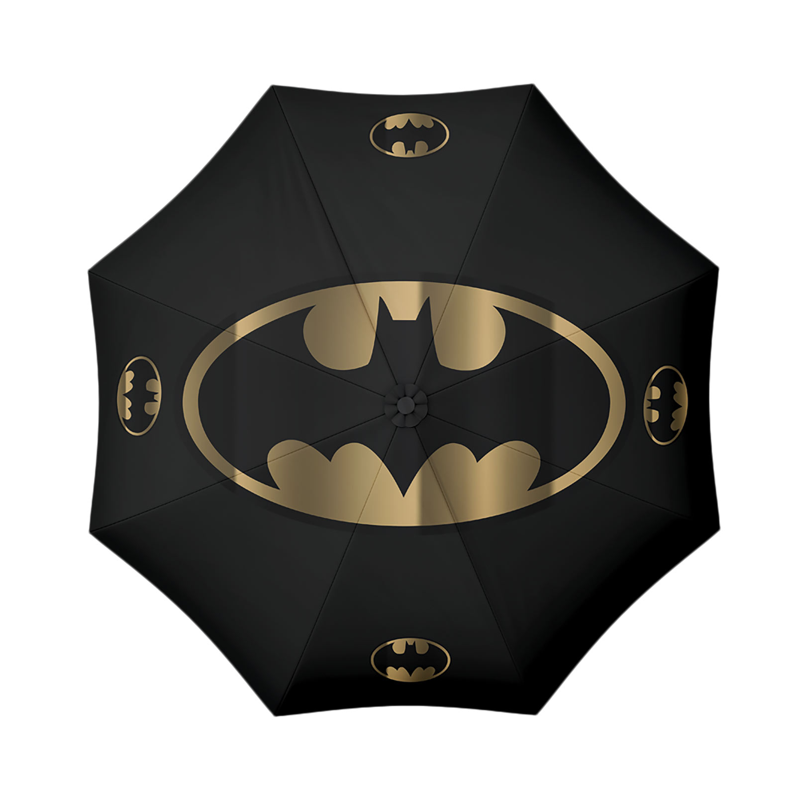 Batman - Zwart & Goud Klassiek Logo Paraplu