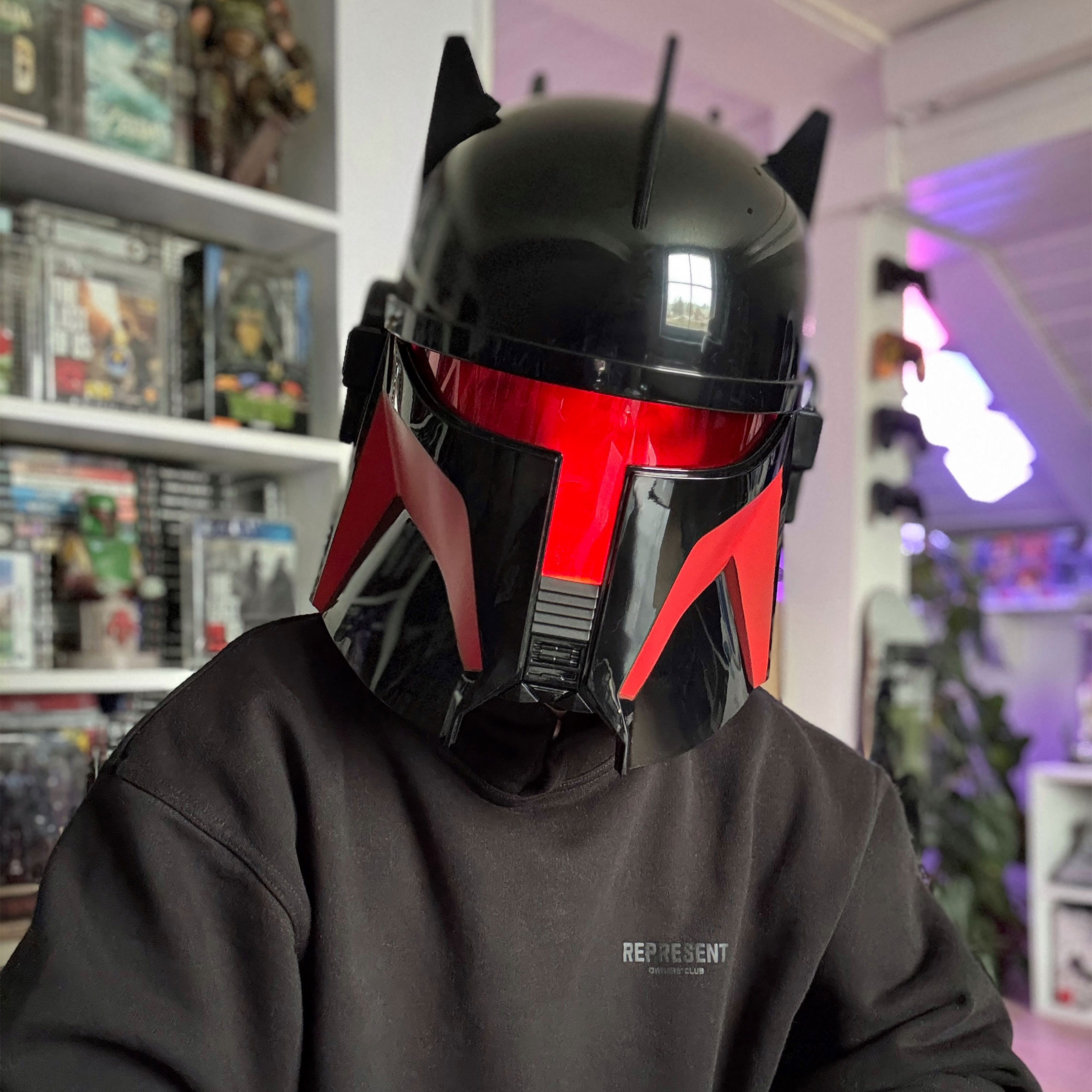 Moff Gideon Black Series Helm Replik mit Licht - Star Wars