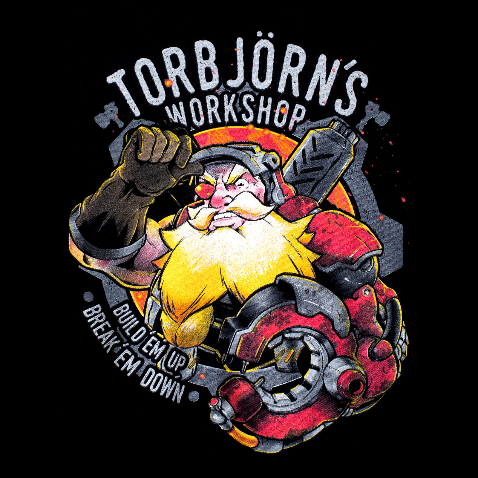 Overwatch - Torbjörn's Workshop T-Shirt Black