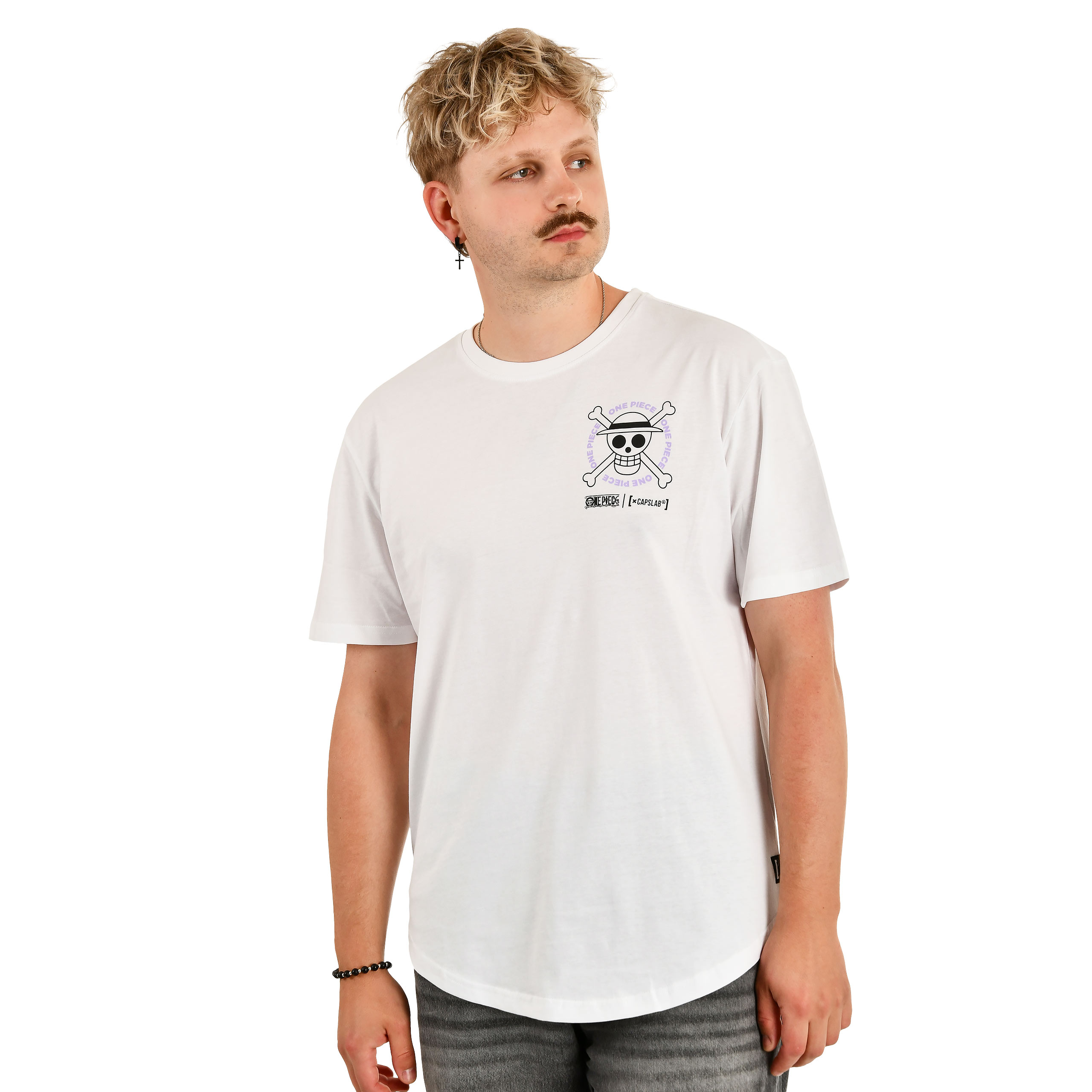 One Piece - Crew Capslab T-Shirt weiß