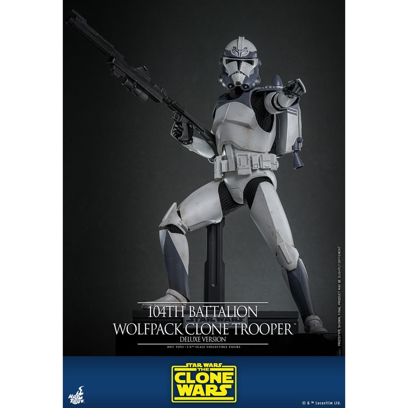 Star Wars: The Clone Wars - 104th Battalion Wolfpack Clone Trooper 1:6 Scale Action Figure