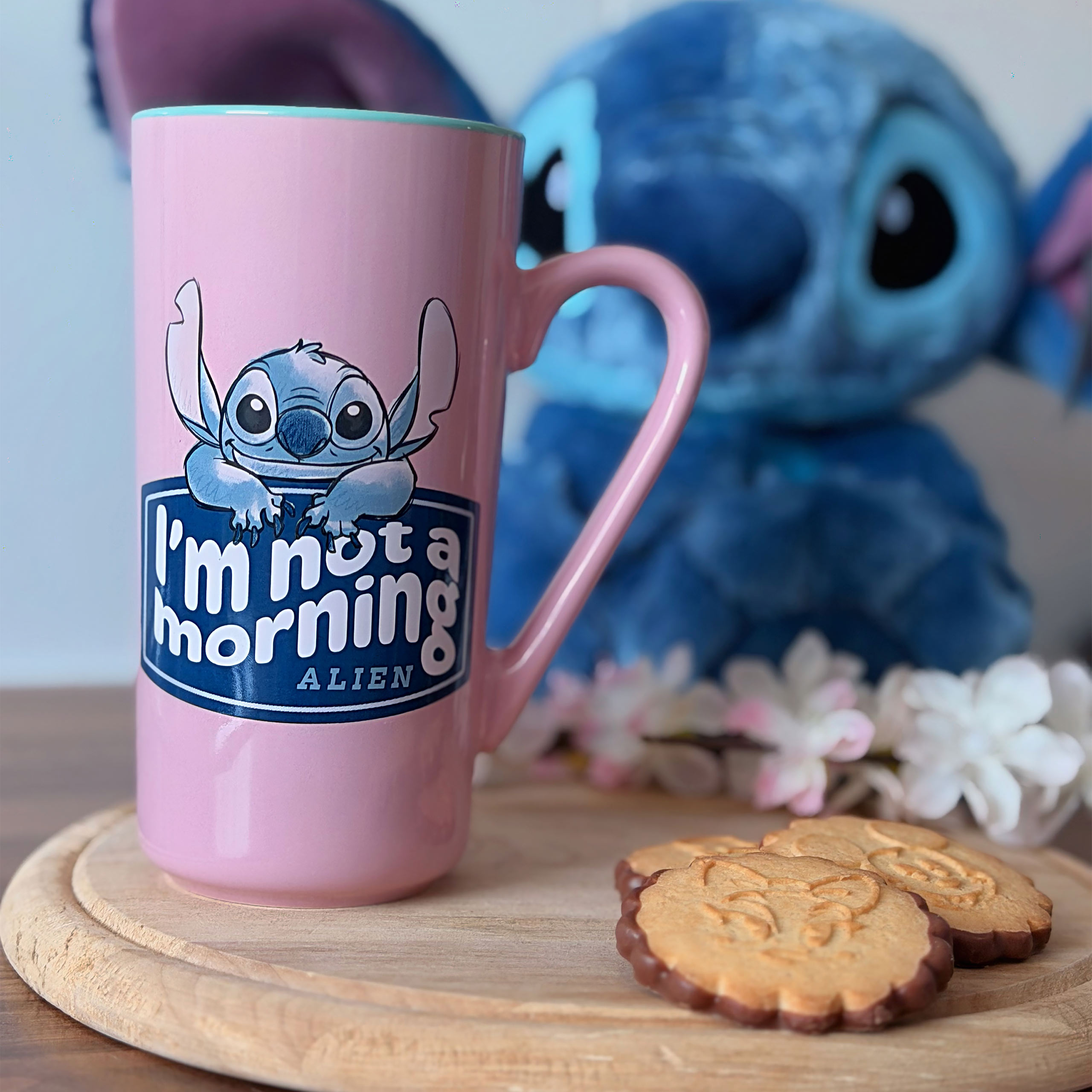 Kubek Stitch i Angel I'm Not a Morning - Lilo & Stitch